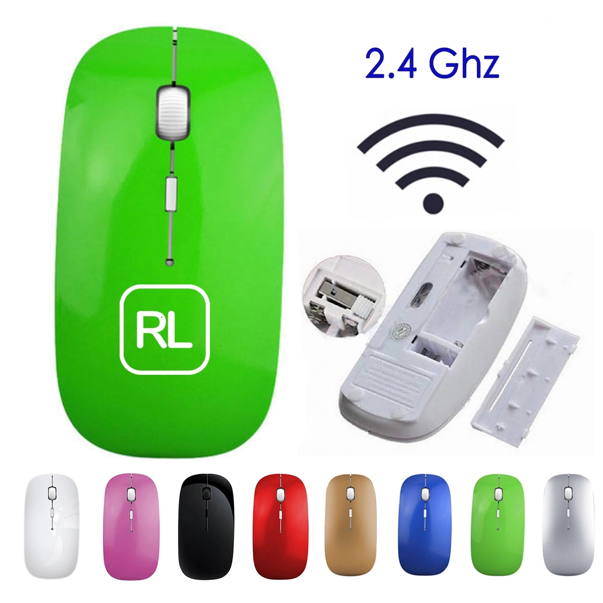 Slim Optical Wireless Business Mouse 2