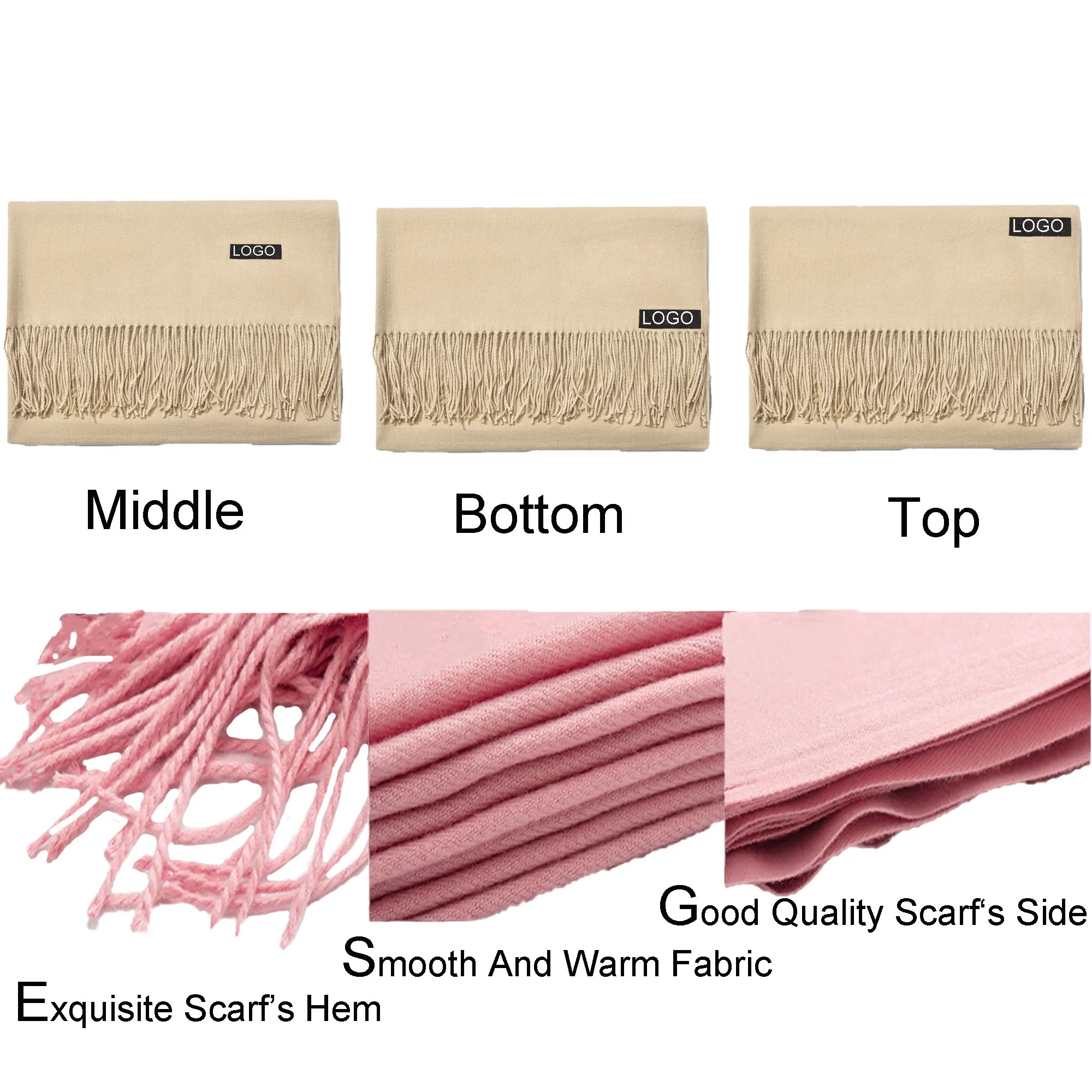 Spot Winter Cashmere Feel Soft Scarf 6