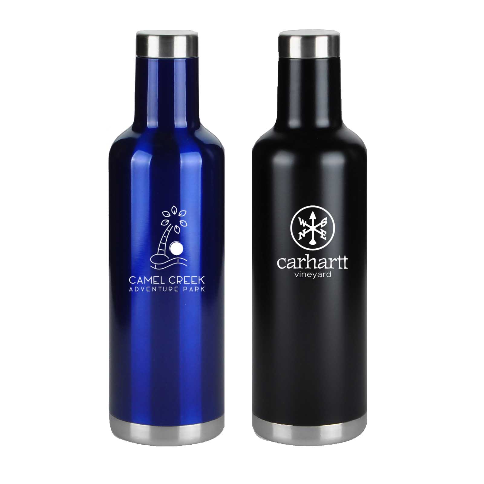 25 oz. Stainless Steel Vacuum Insulated Wine Bottles, custom water bottle with logo imprint 3