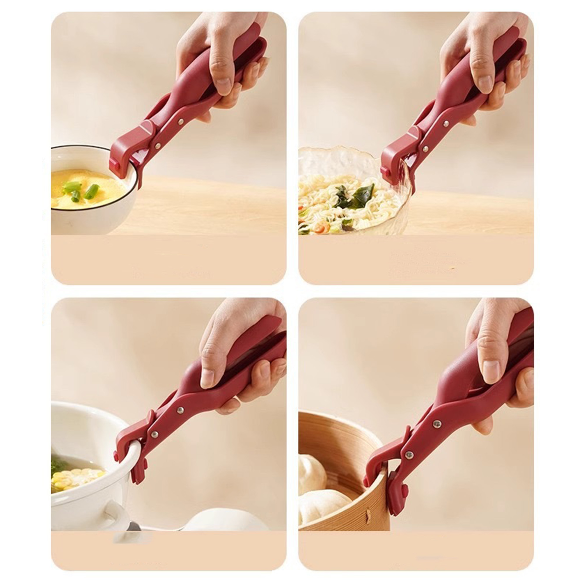 Nylon and Silicone Bowl Clamp Tool For Hot Dishes 4