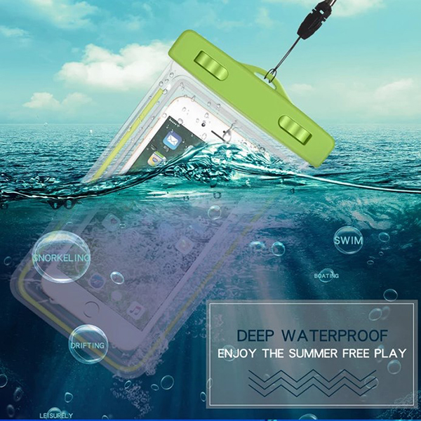 Luminous waterproof PVC mobile phone pouch 2