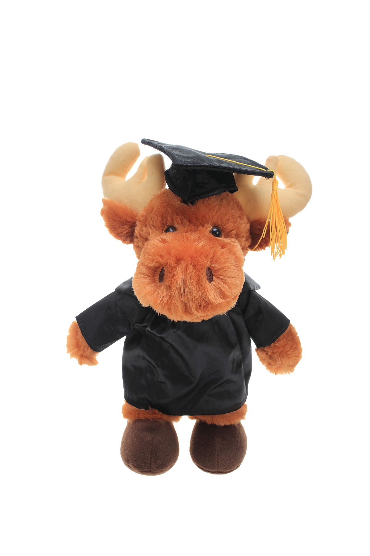 soft plush Moose with graduation cap &gown