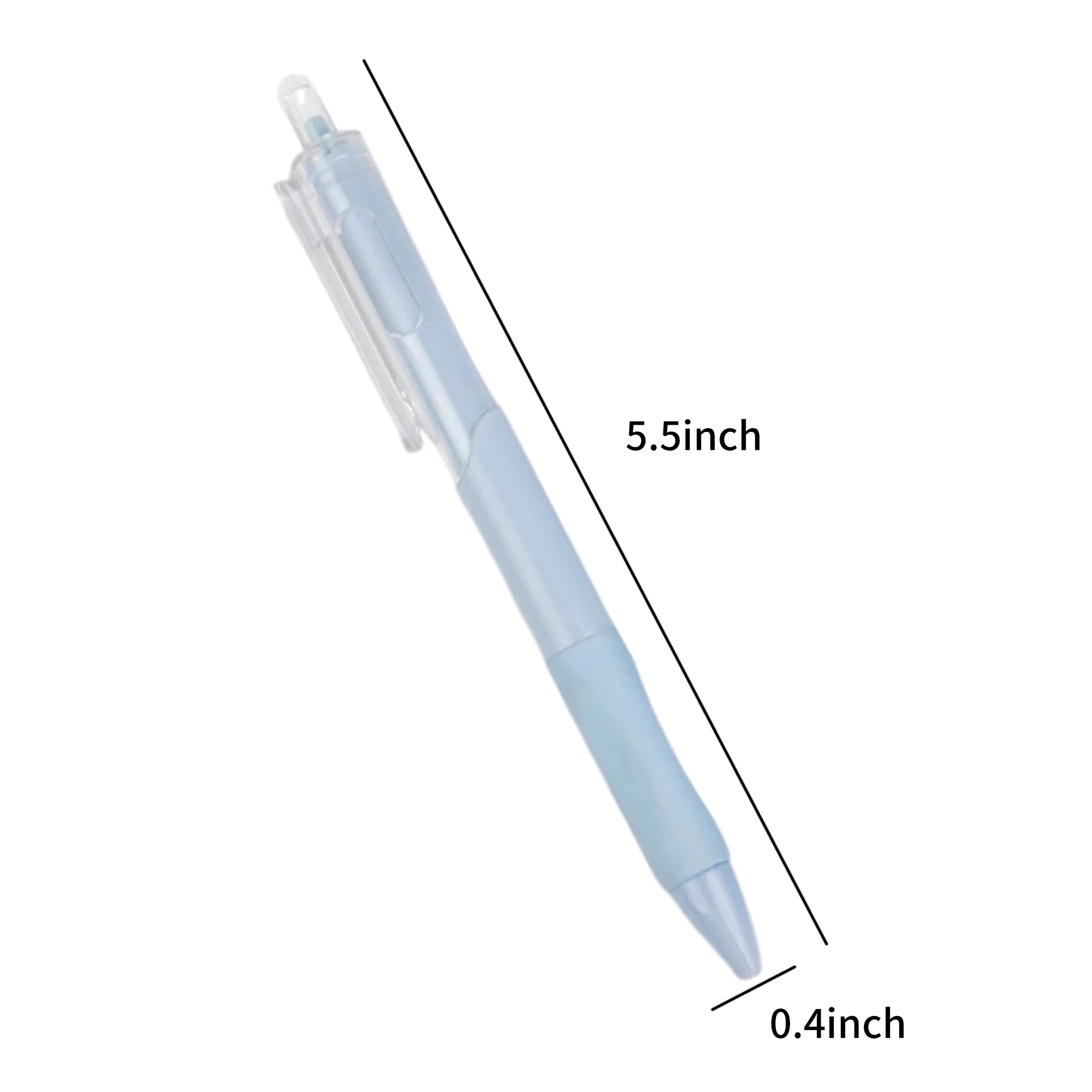 Durable Plastic Click Pen 5.5 Inch Lightweight Design 3