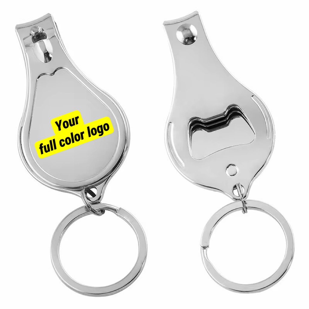 MOQ 10 pcs Pear Shaped Nail Clipper with Bottle Opener 4