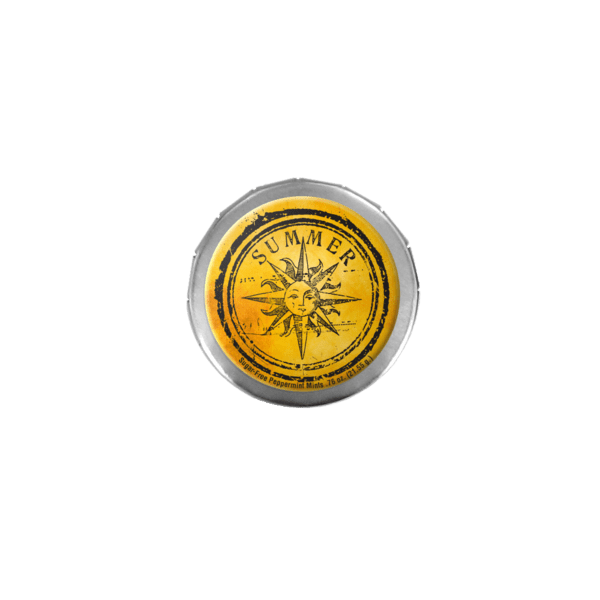 2 1/8" Large Round Push Tin with Mints 18