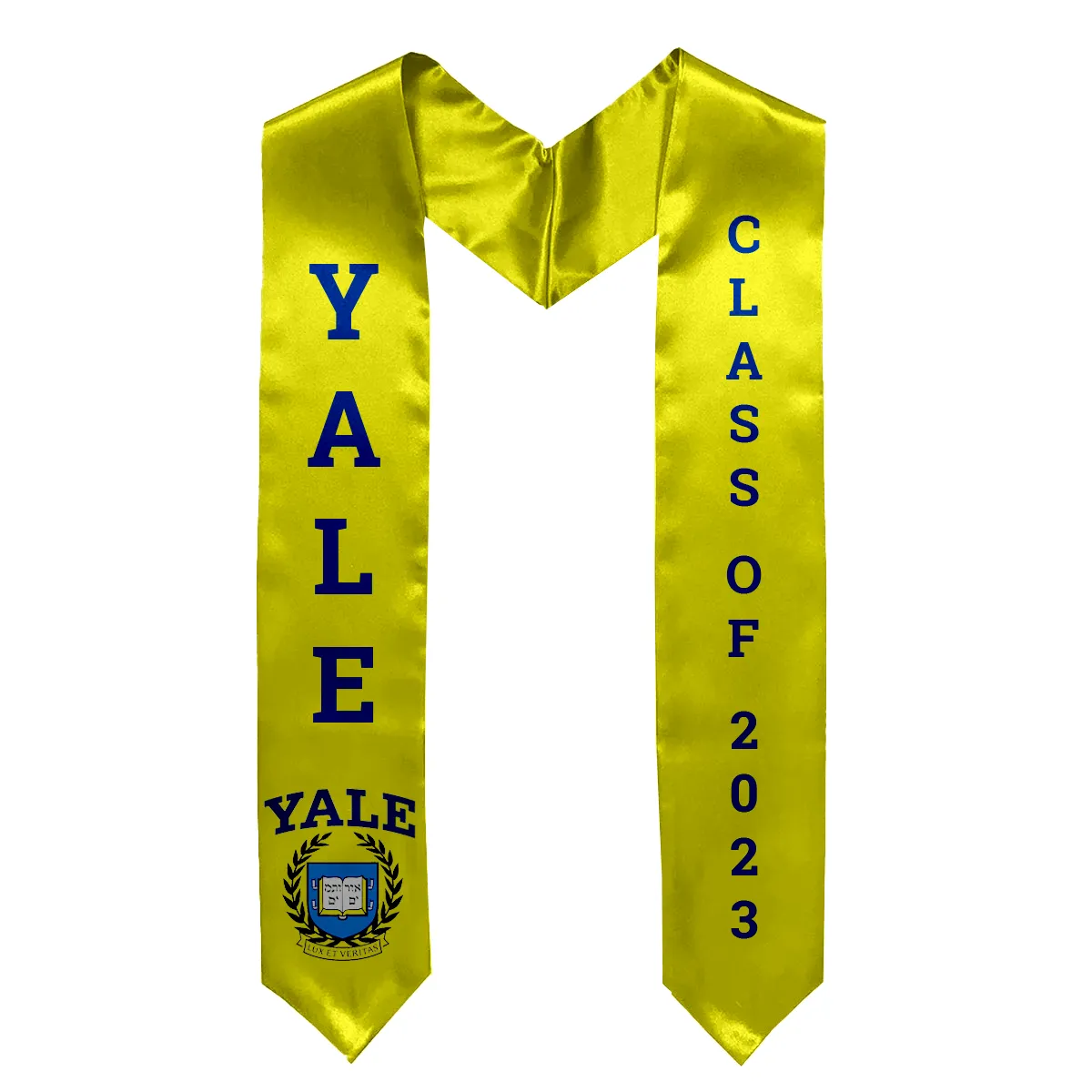 Printed Custom Bridal Satin Graduation Stole - 48" x 4" 1