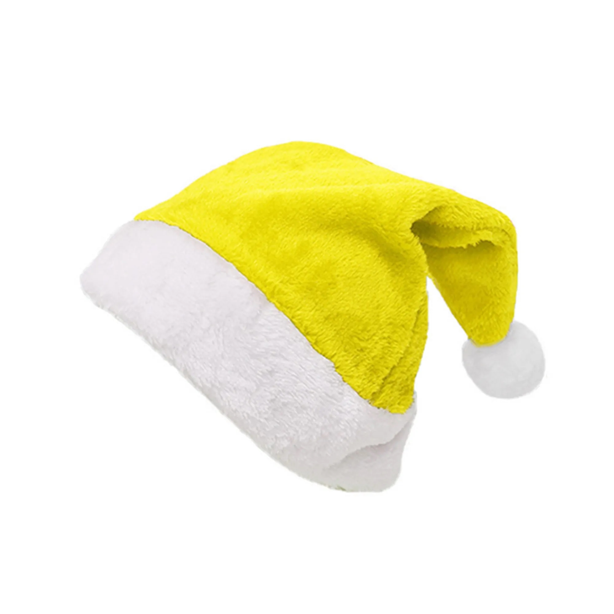 MOQ 100 Unisex Short Plush Christmas Hat 2