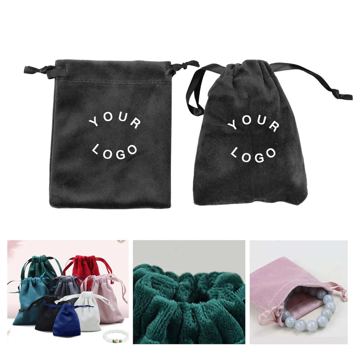 Reusable Satin Drawstring Bag for Party Favors 1