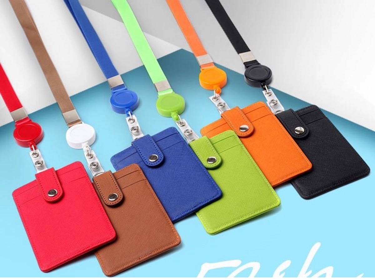 Work Badge Card Cover With Retractable Lanyard 4
