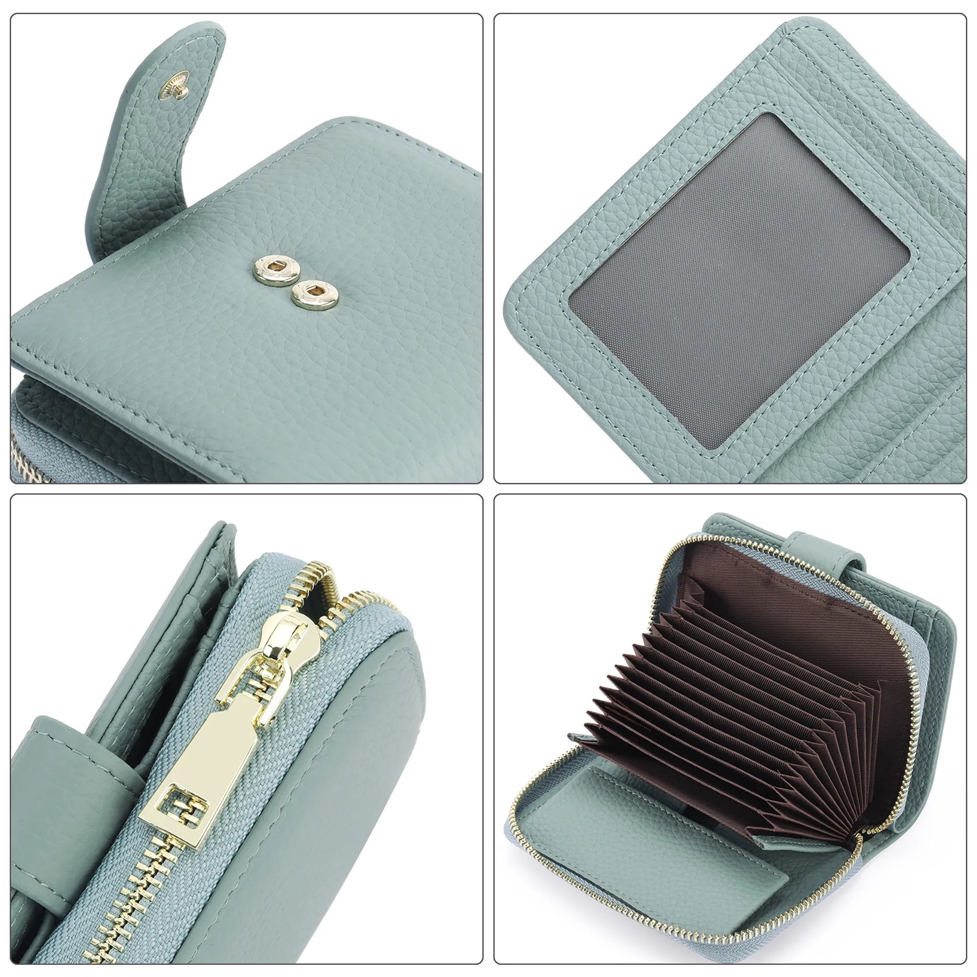 Fashionable Short Leather Women's Wallets 5