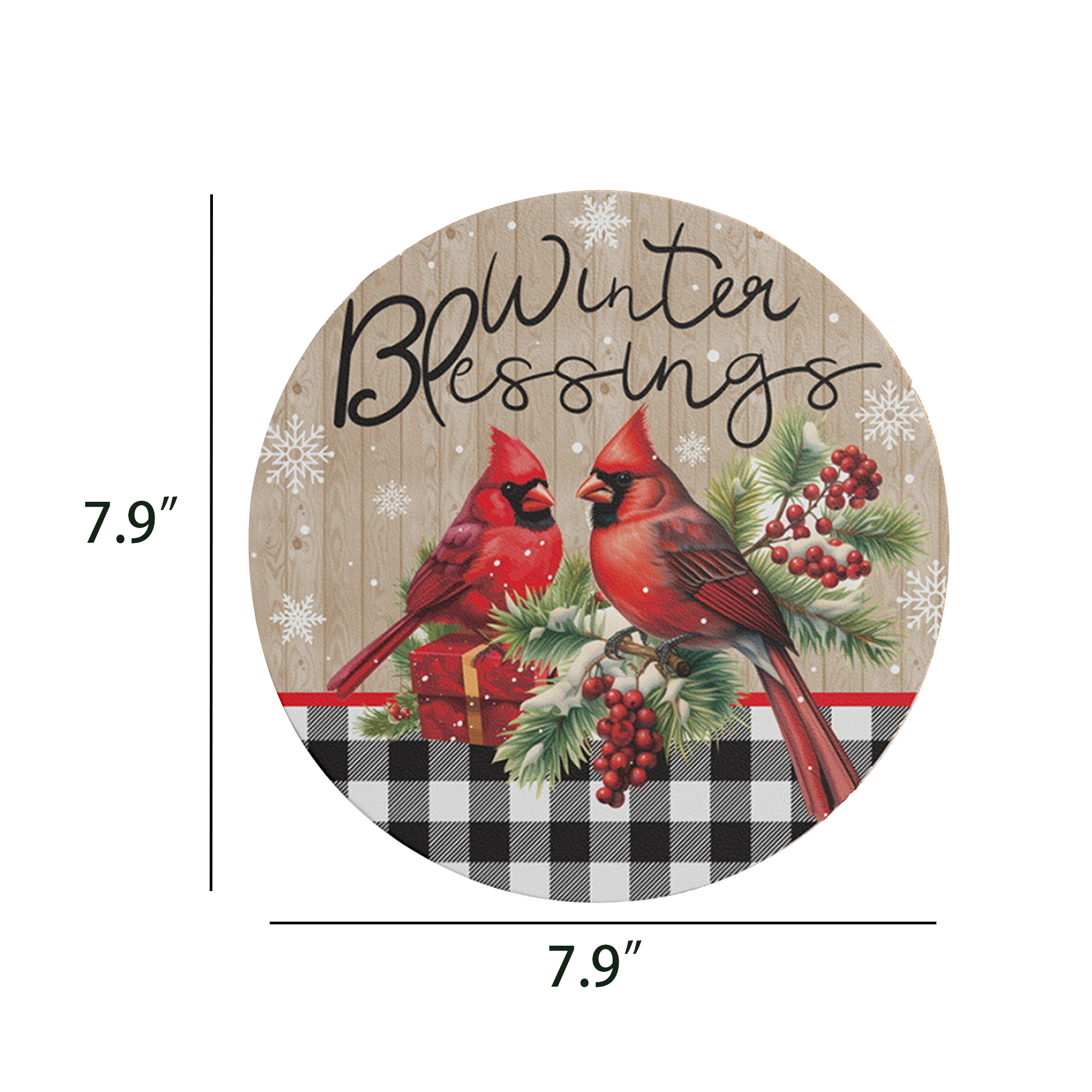 Personalized Festive Wooden Wall Hanging Decor 2