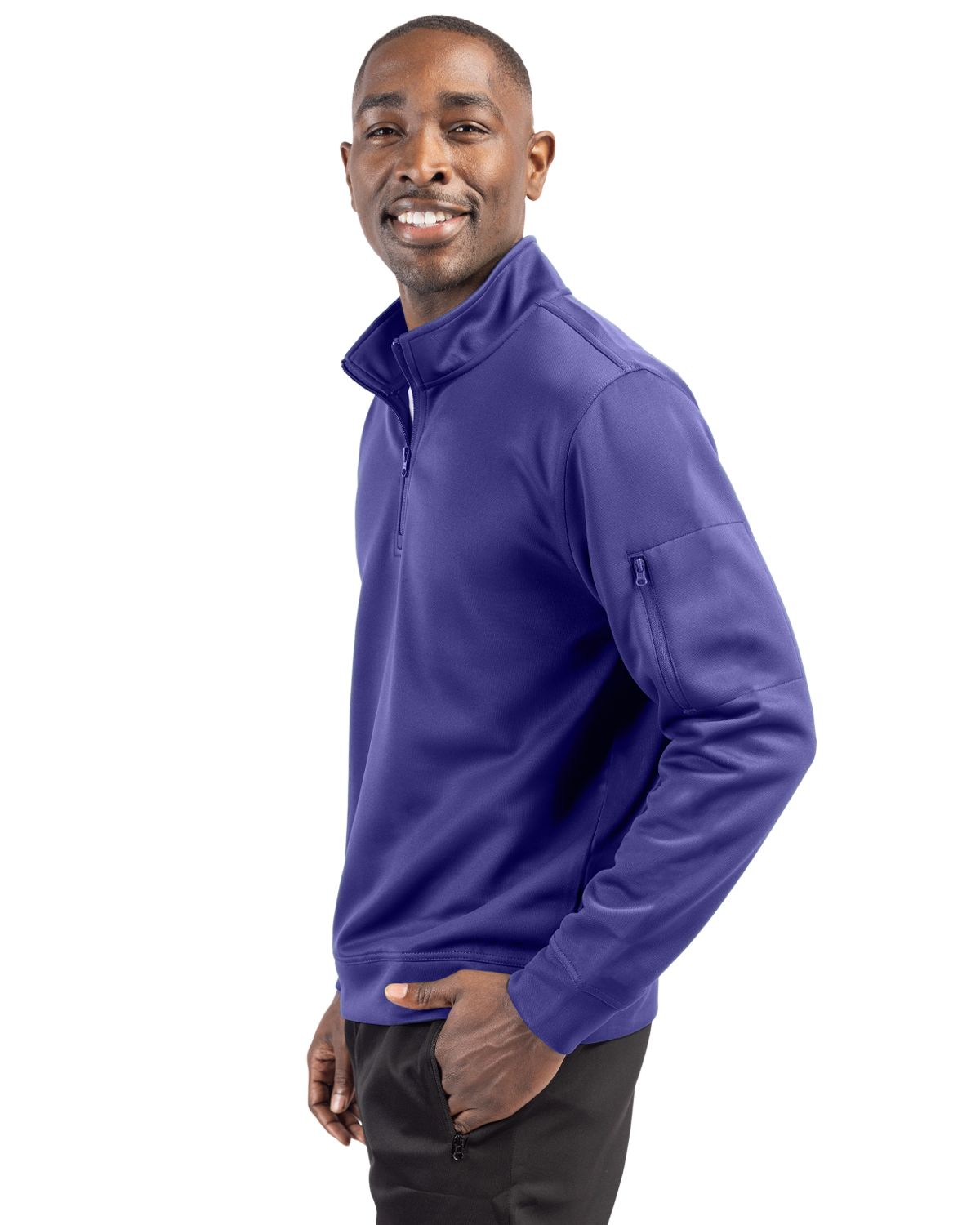 Clique Lift Solution-dyed Performance Unisex Half Zip Sweatshirt 44