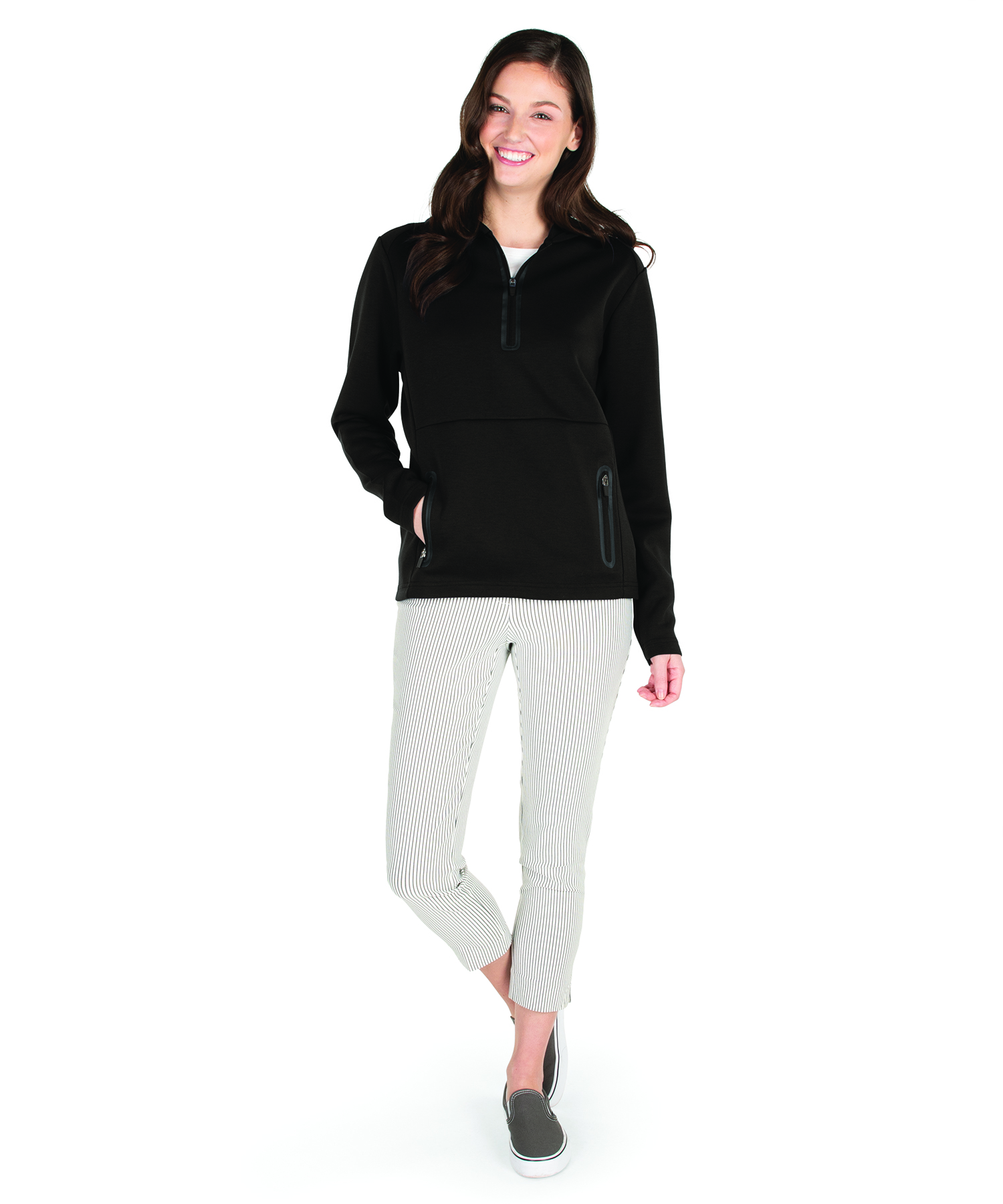 Seaport Quarter Zip Hoodie, custom hoodie or sweatshirt with logo imprint 24
