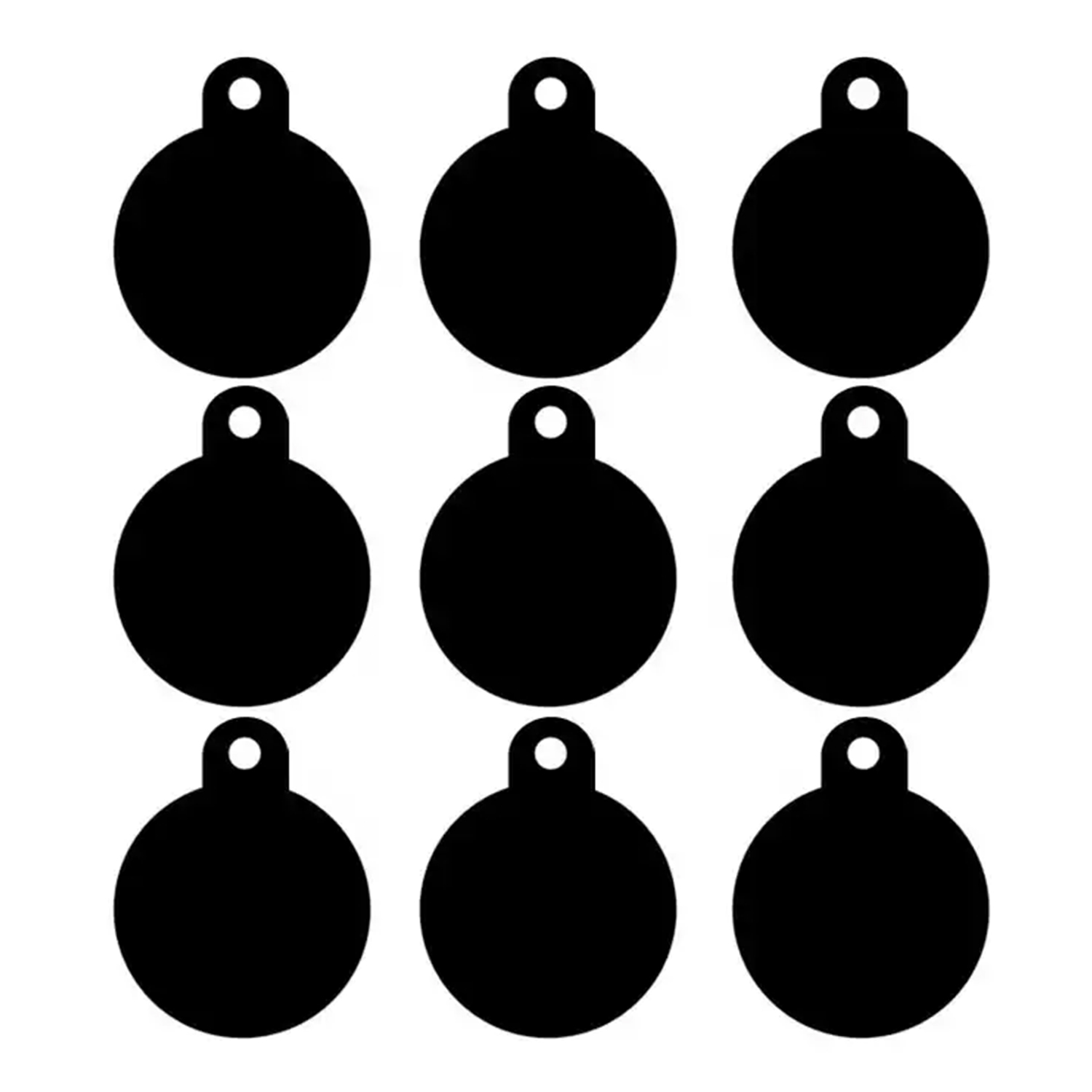 Round Shape Aluminum Pet Tag 4