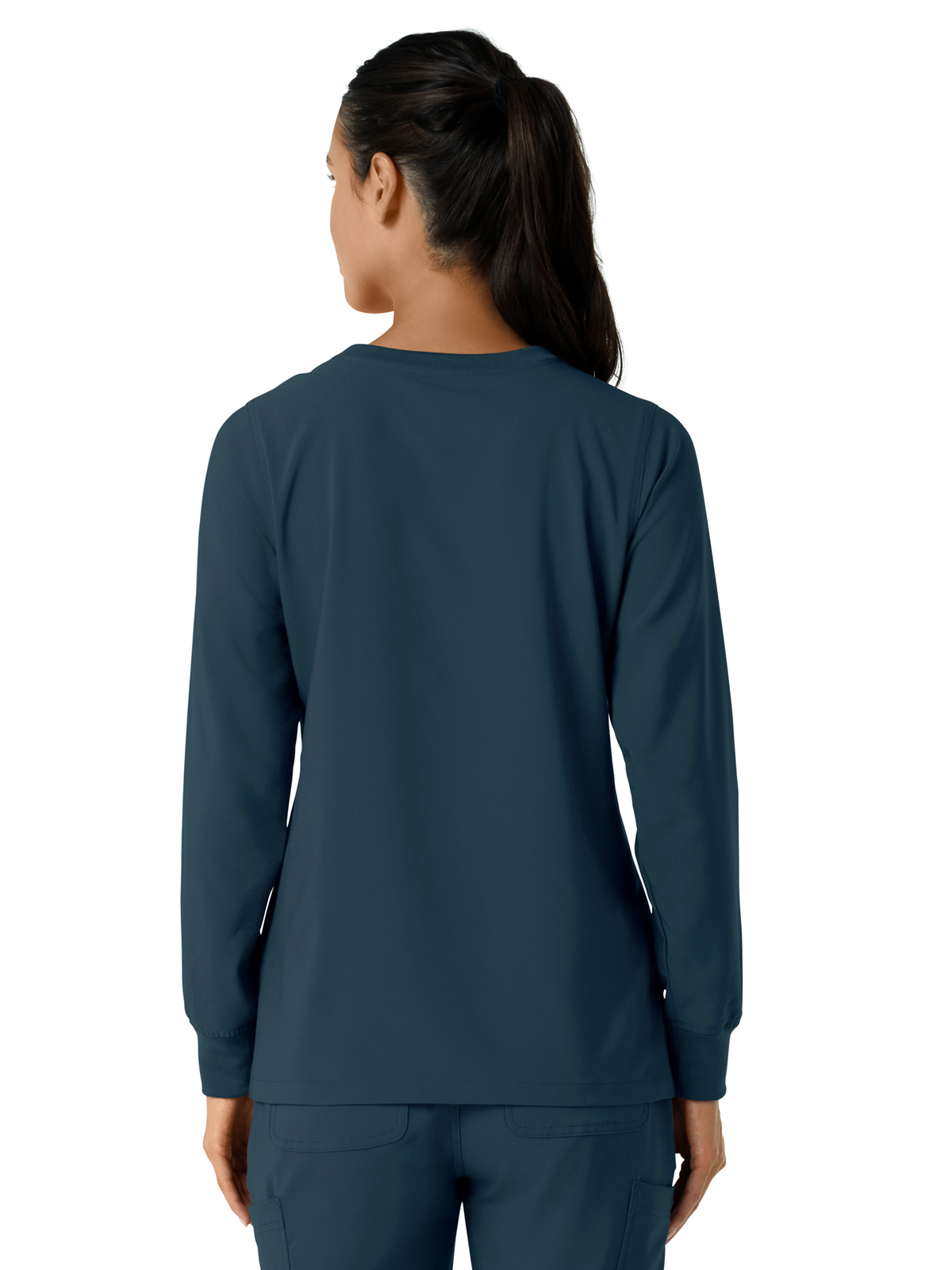 Carhartt Scrubs - Women's One-Pocket Crew Neck Long Sleeve Scrub Top 18