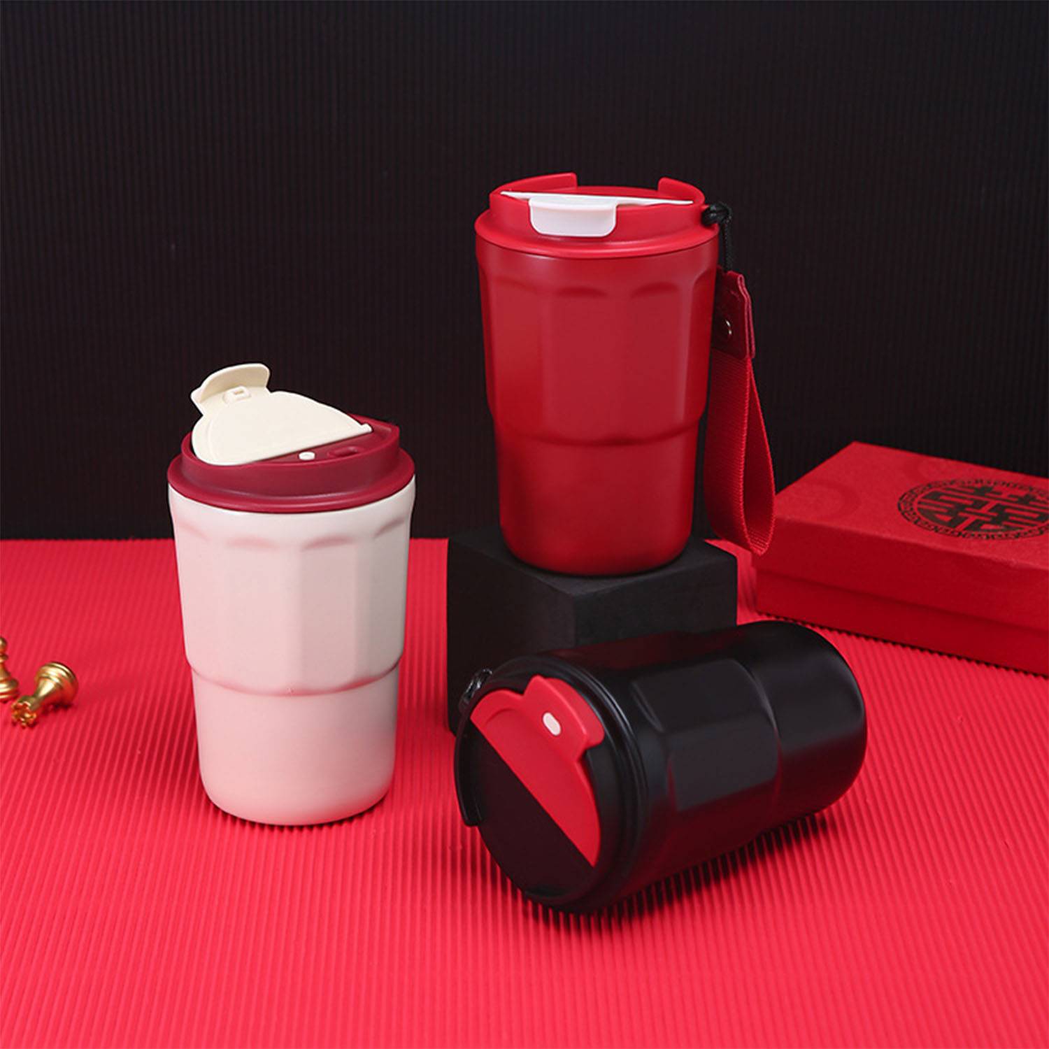 13.4oz 316L stainless steel portable coffee insulated cup 3