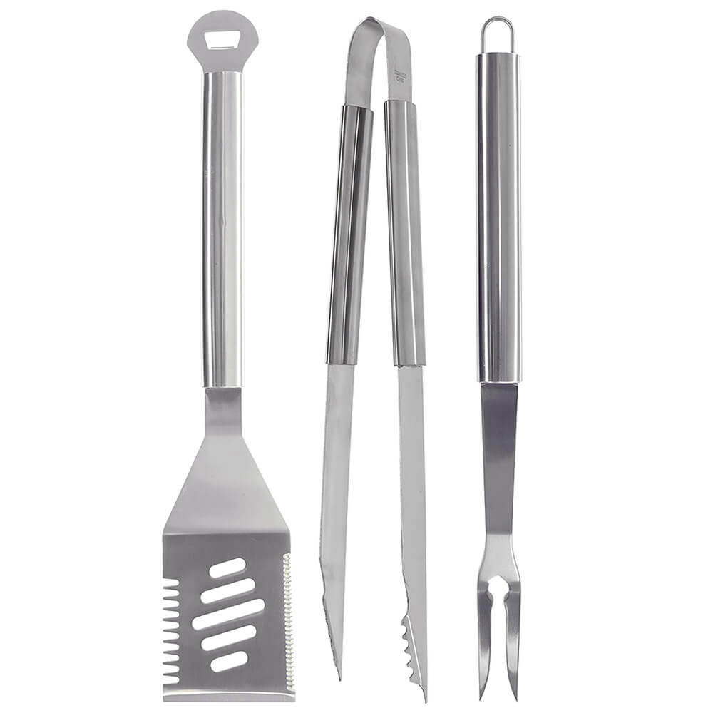MR BAR-B-Q 3 Piece Stainless Steel Tool Set