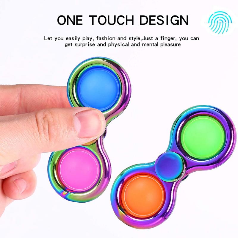 Double Bubbles Fidget Spinner Push Pop Sensory Fidget Toys 5