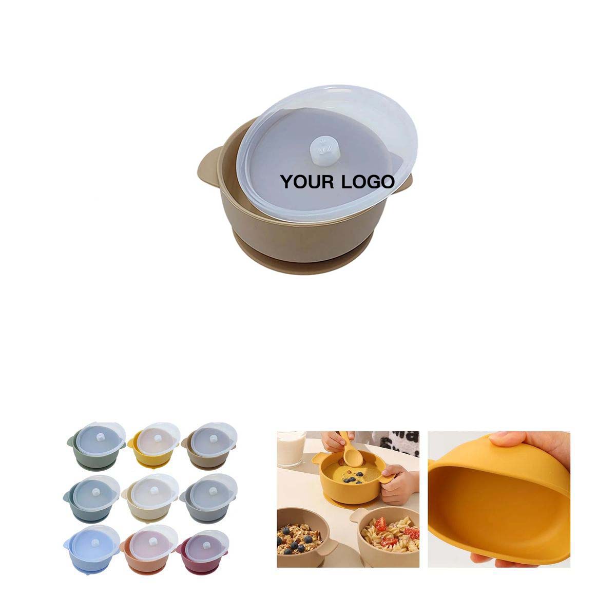 Baby Feeding Bowl Silicone with Strong Suction 4