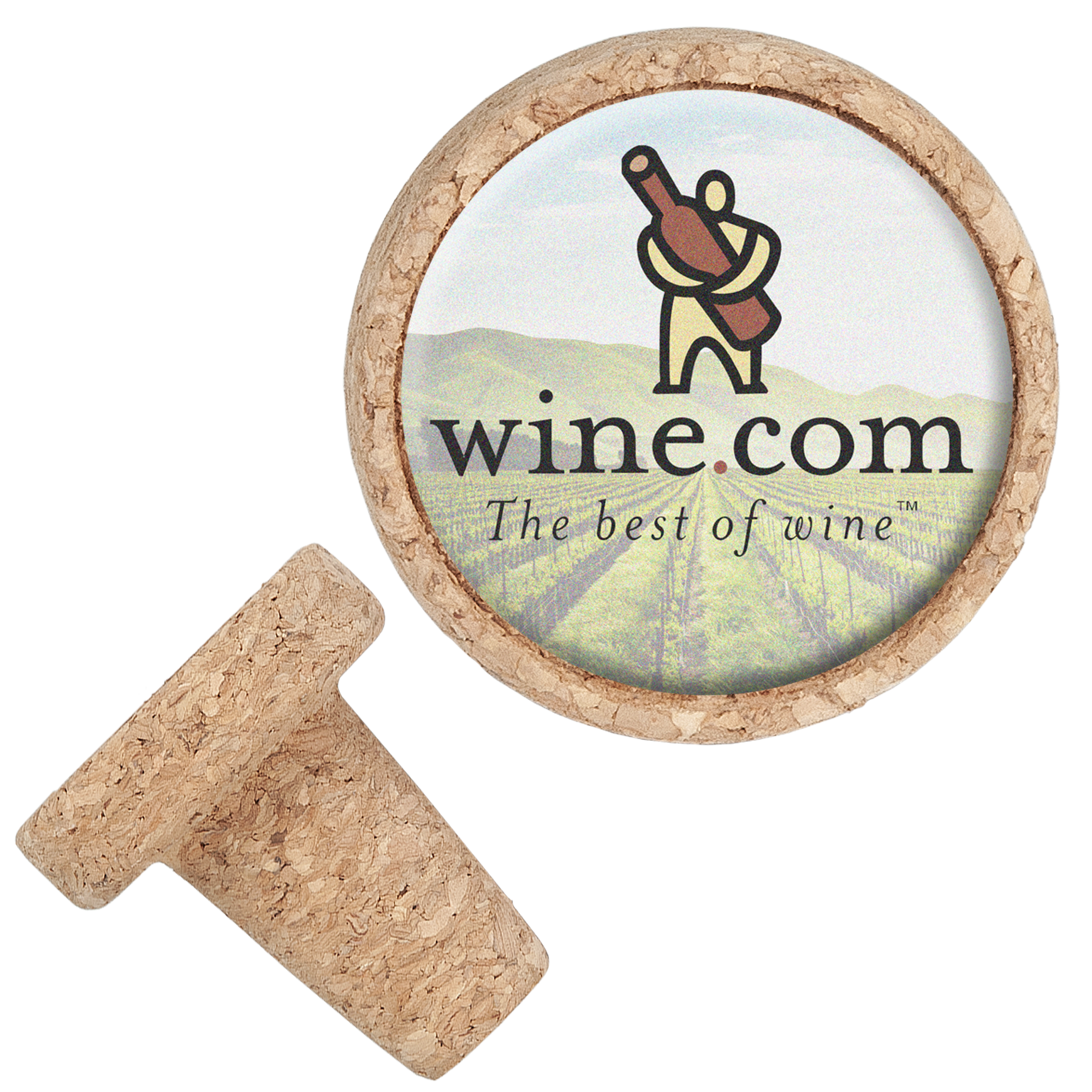 Full Color Cork Bottle Stopper