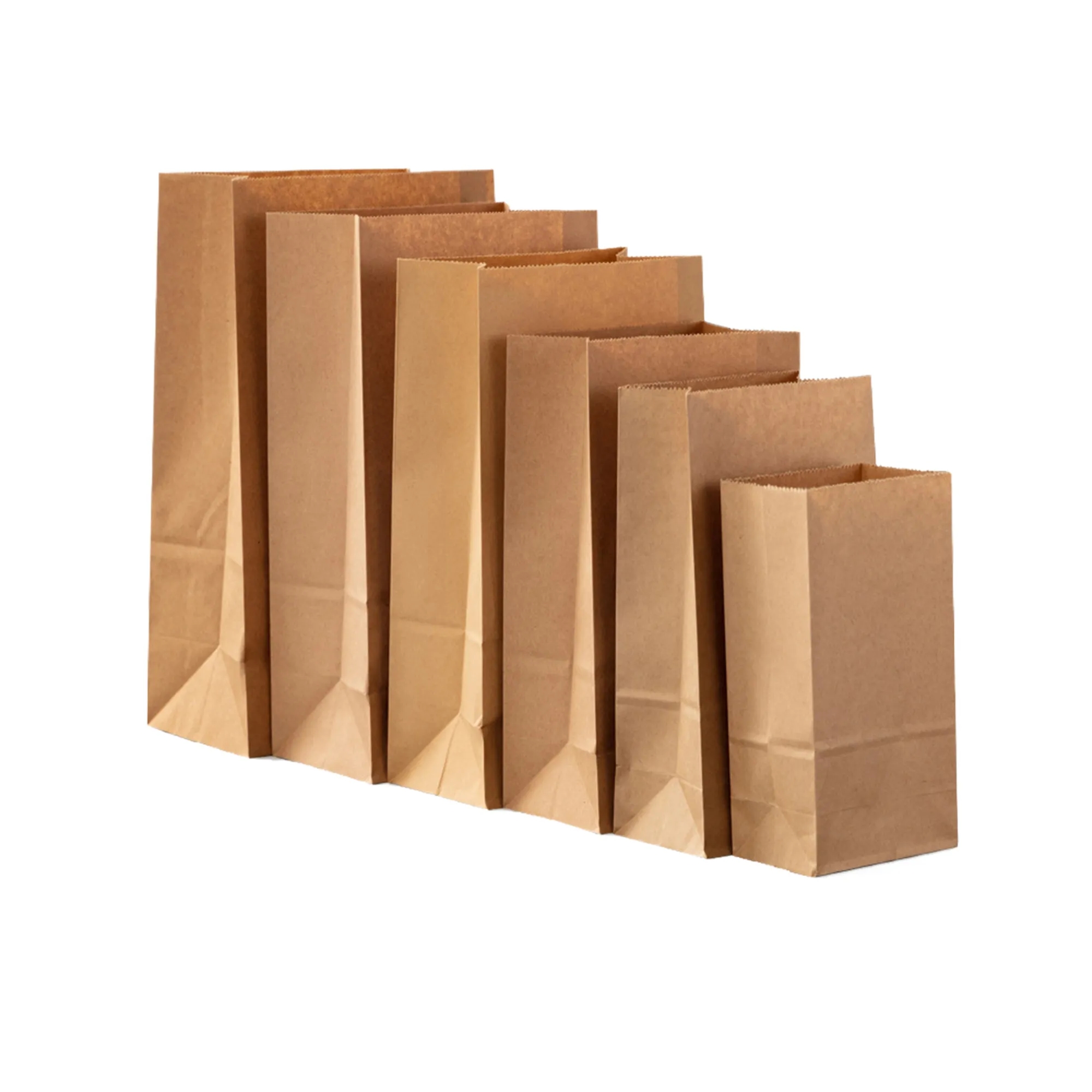 MOQ100 Disposable Kraft Bread Packaging Bag 3