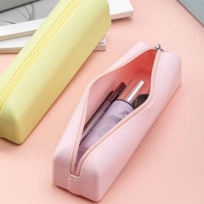 Silicone Pen Pencil Bag with Zipper 2