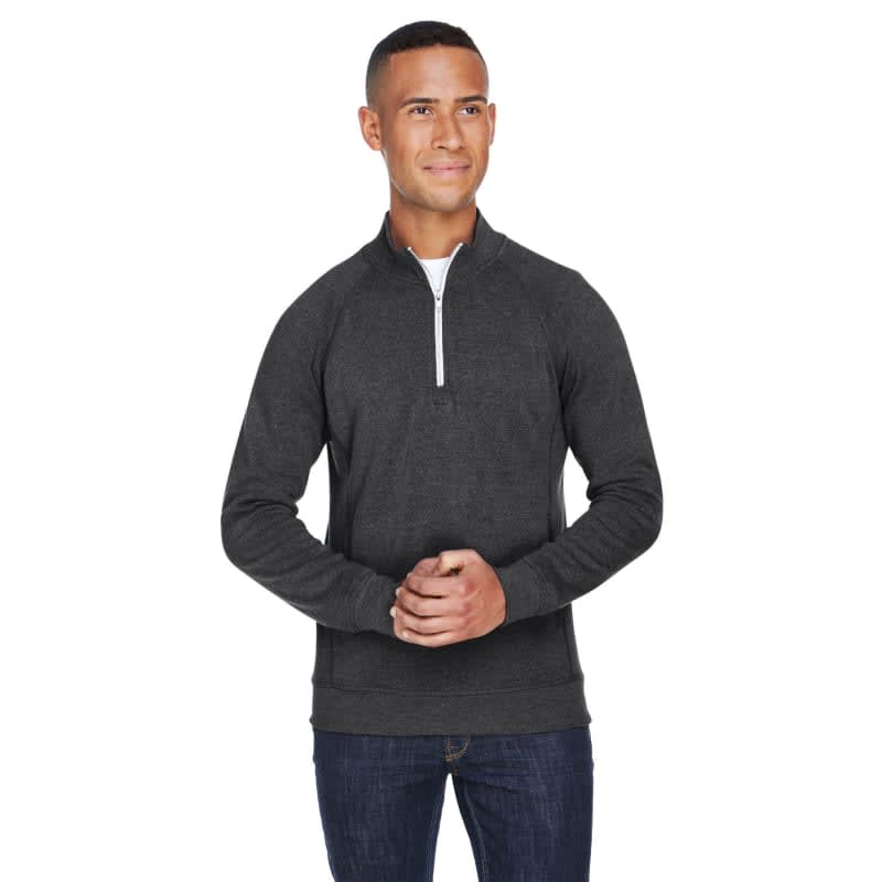 J America Adult Triblend Fleece Quarter-Zip, custom hoodie or sweatshirt with logo imprint 2