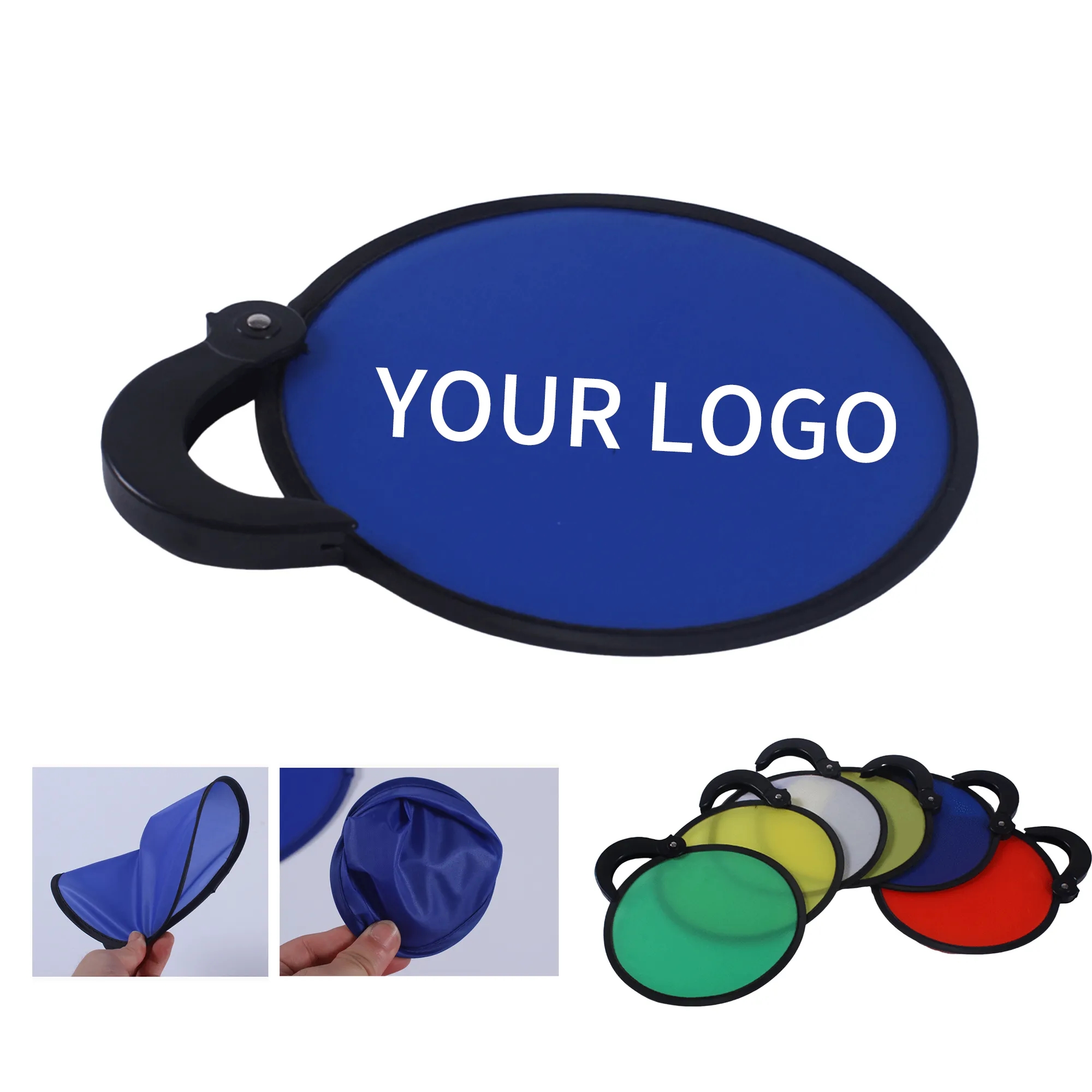 Lightweight Folding Disc Hand Fan 10 Inch 1