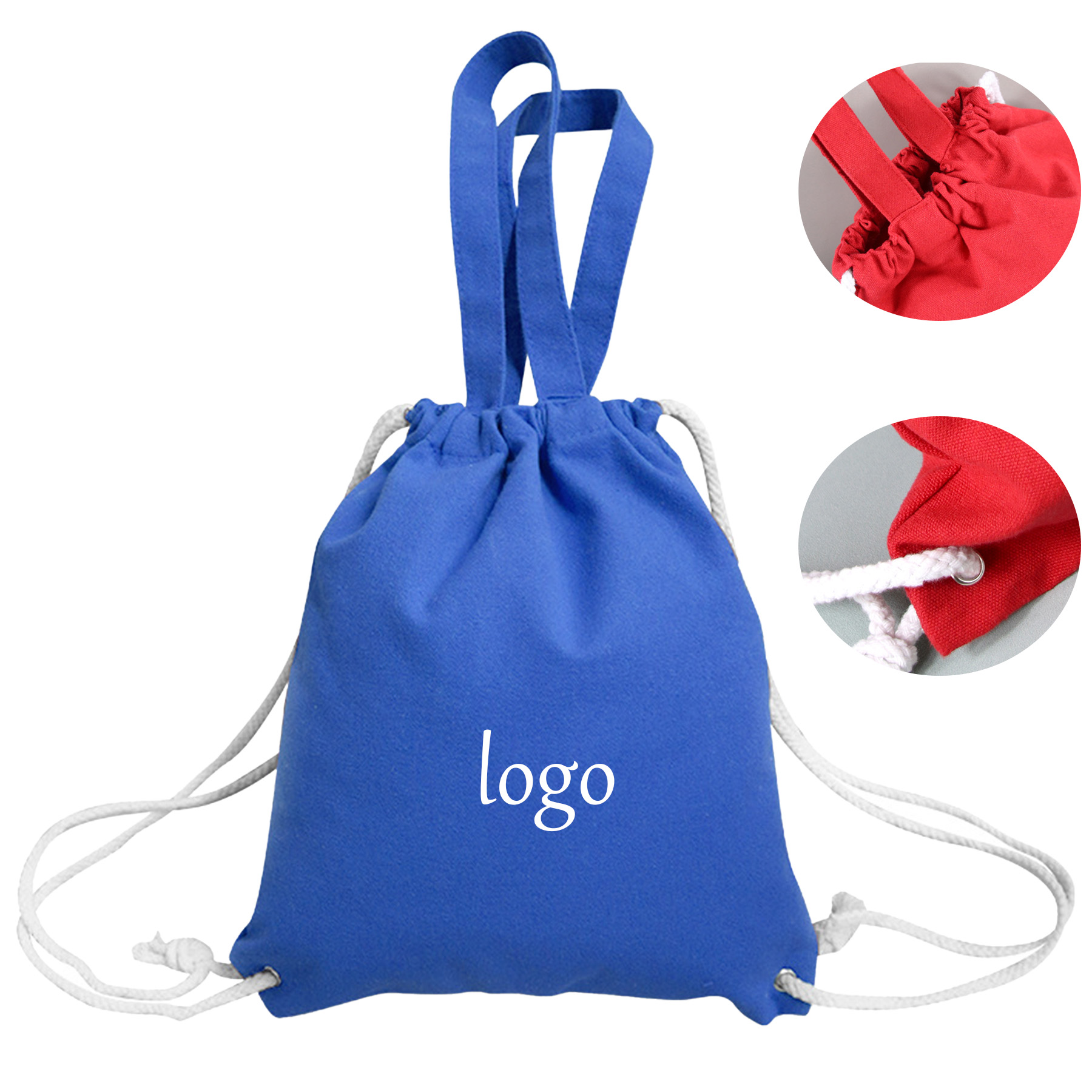 Canvas Drawstring Backpack 4