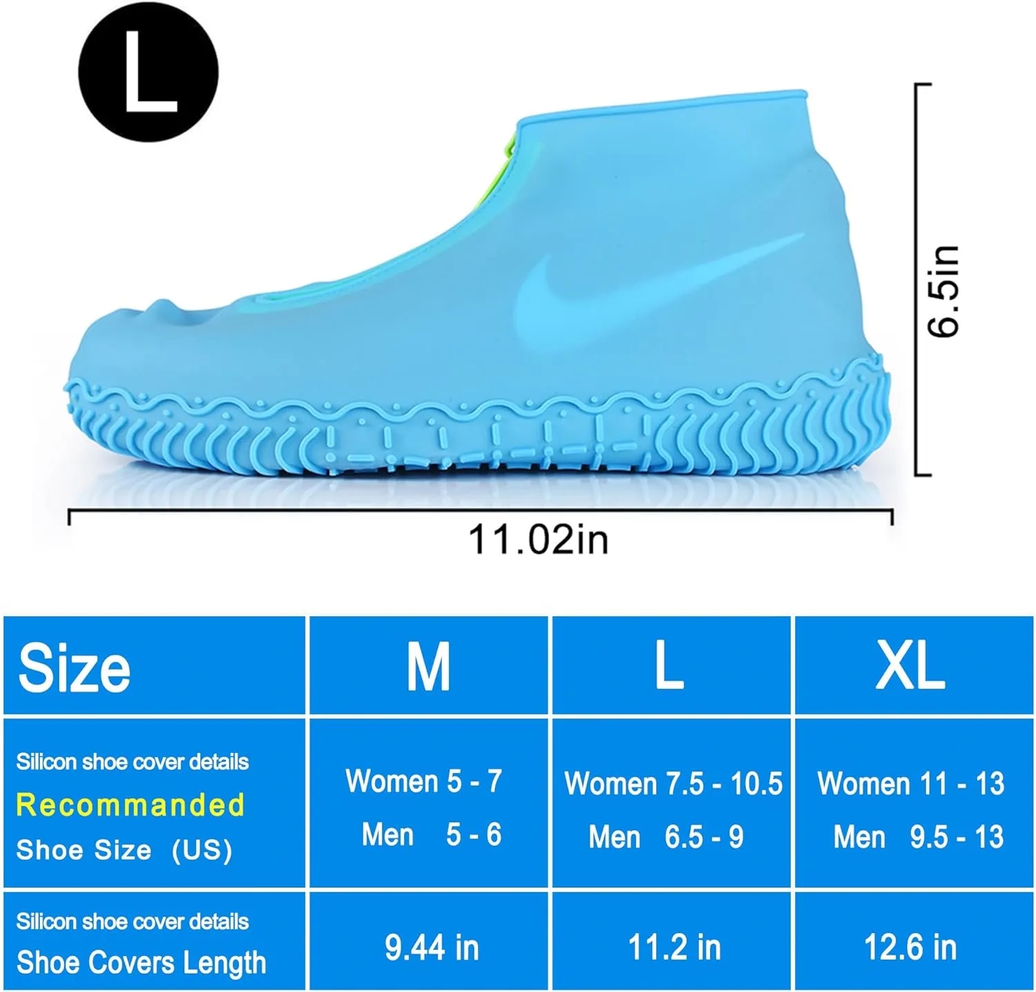 Reusable Silicone Waterproof Shoe Covers 3