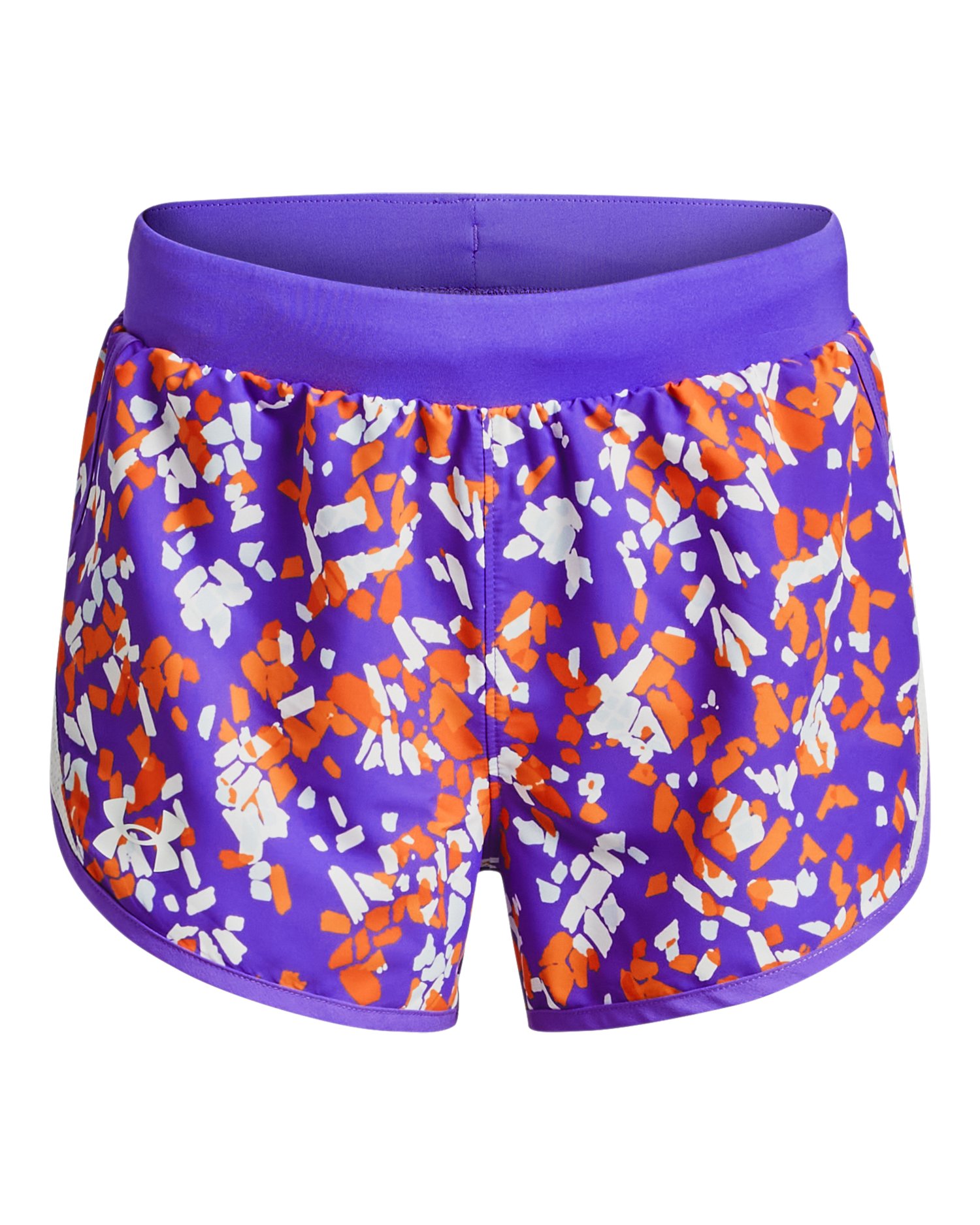 UA Fly-By Printed Girls' Shorts 11