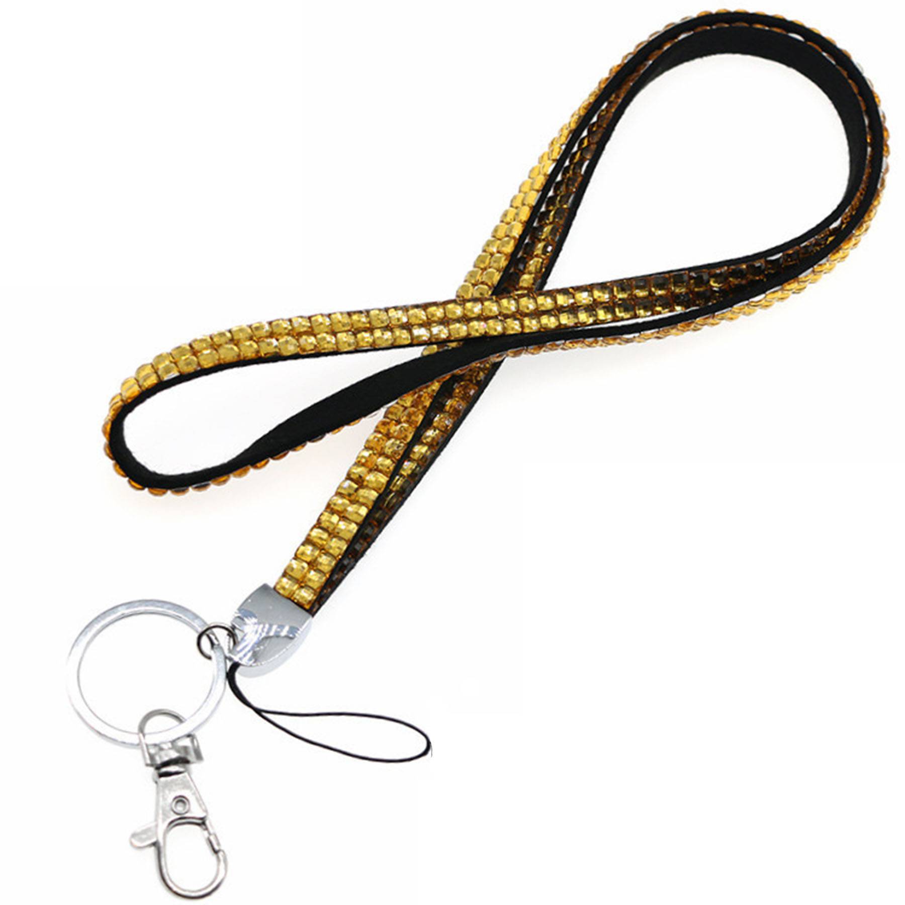 Rhinestone diamond with phone lanyard 1