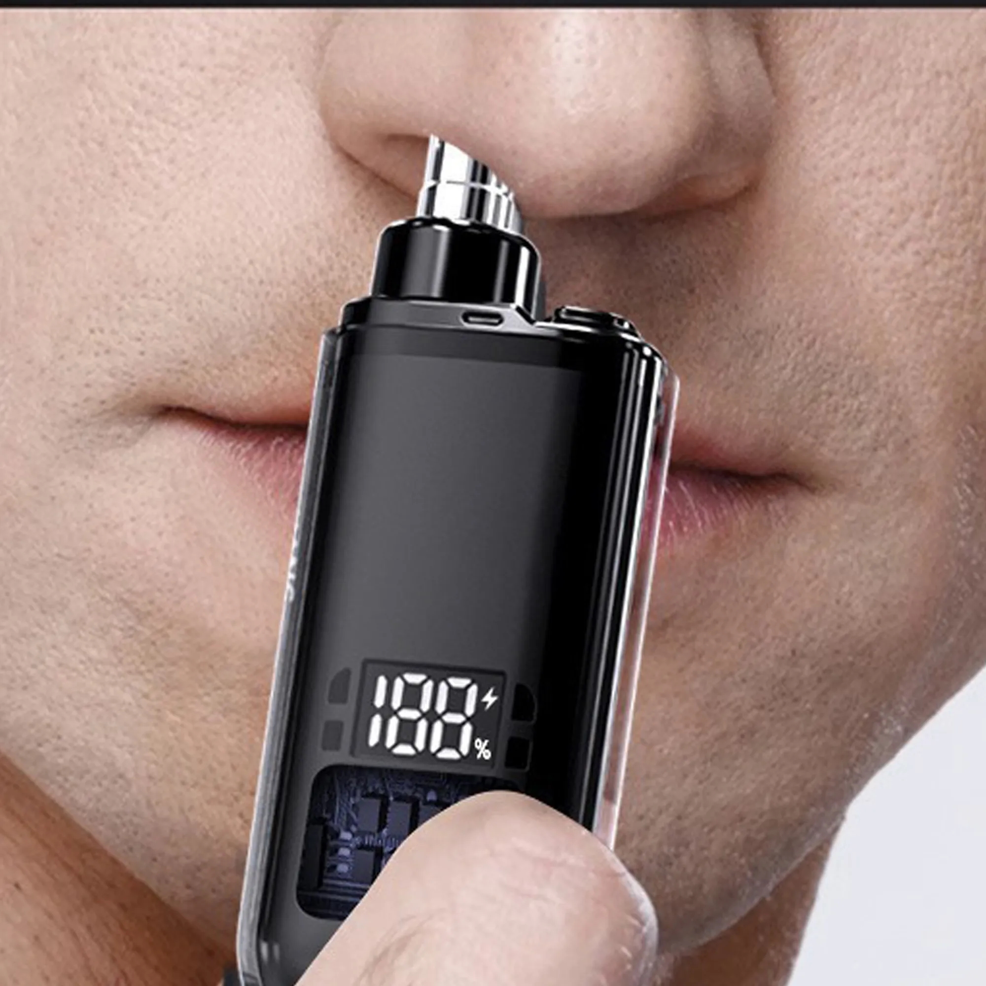 Rechargeable Hair Trimmer With Battery Indicator 10