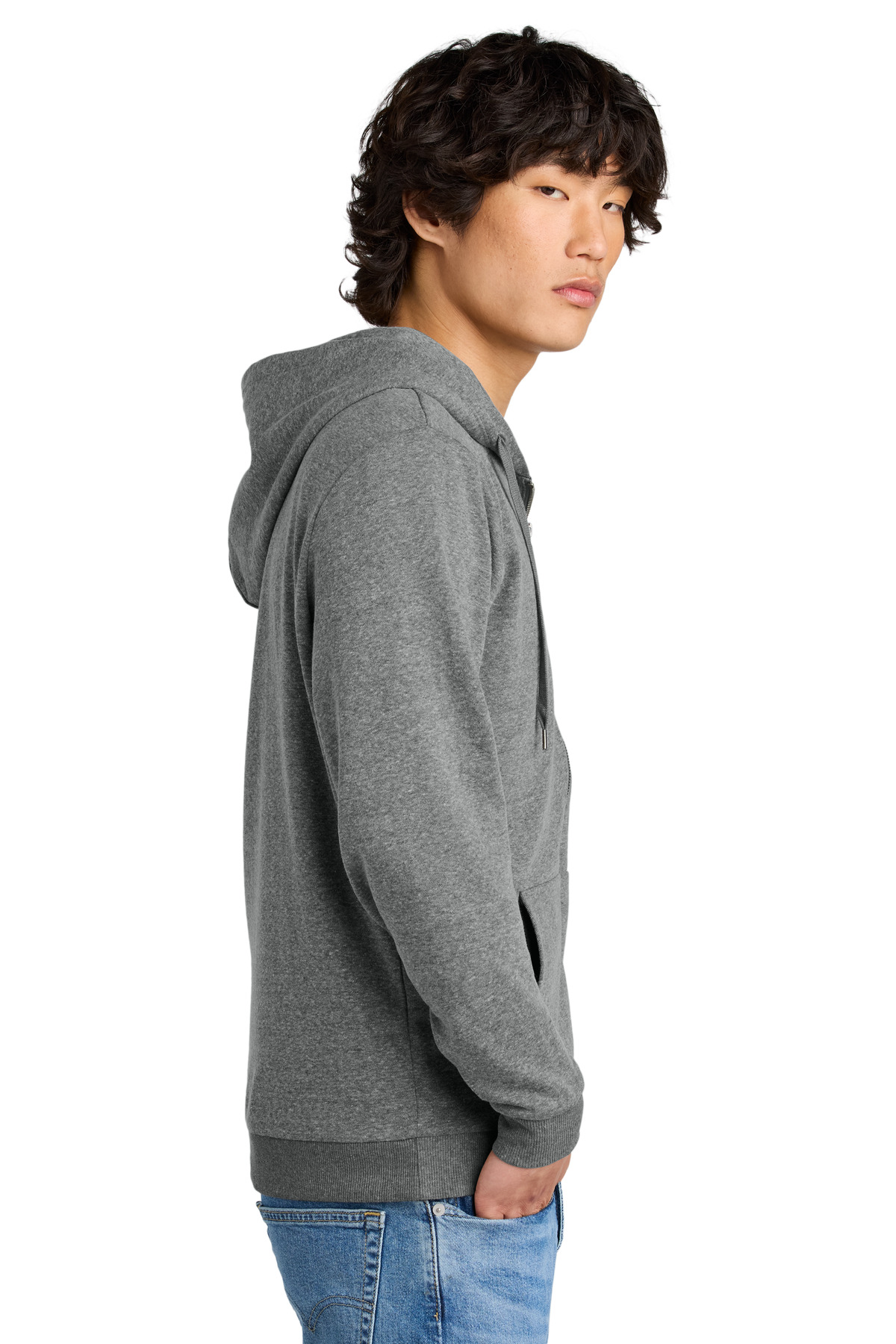 District Perfect Tri Fleece Full-Zip Hoodie DT1302 41