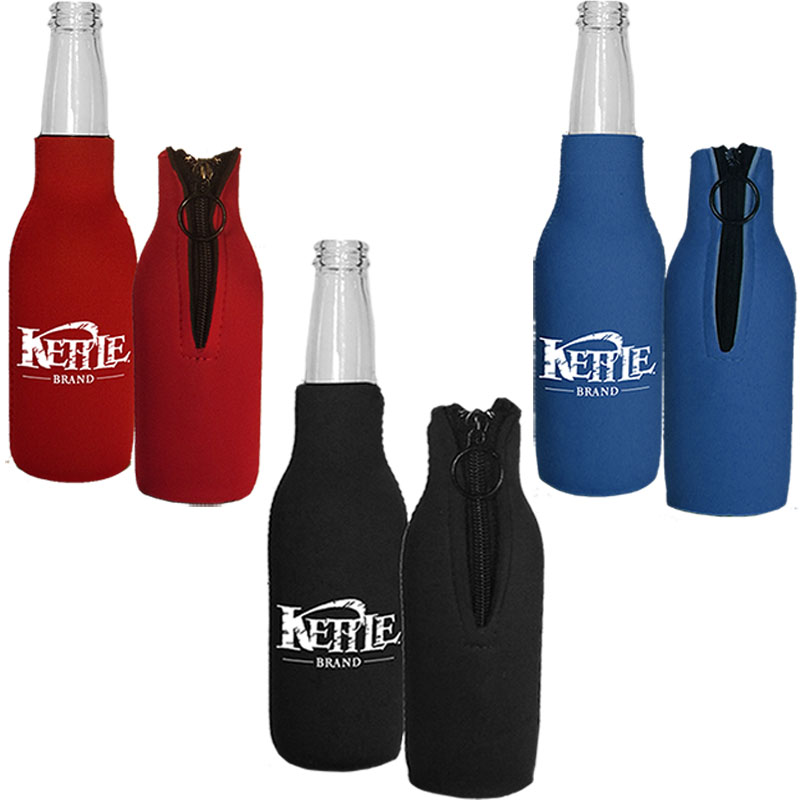 Neoprene Bottle Huggie, custom koozie with logo imprint 2