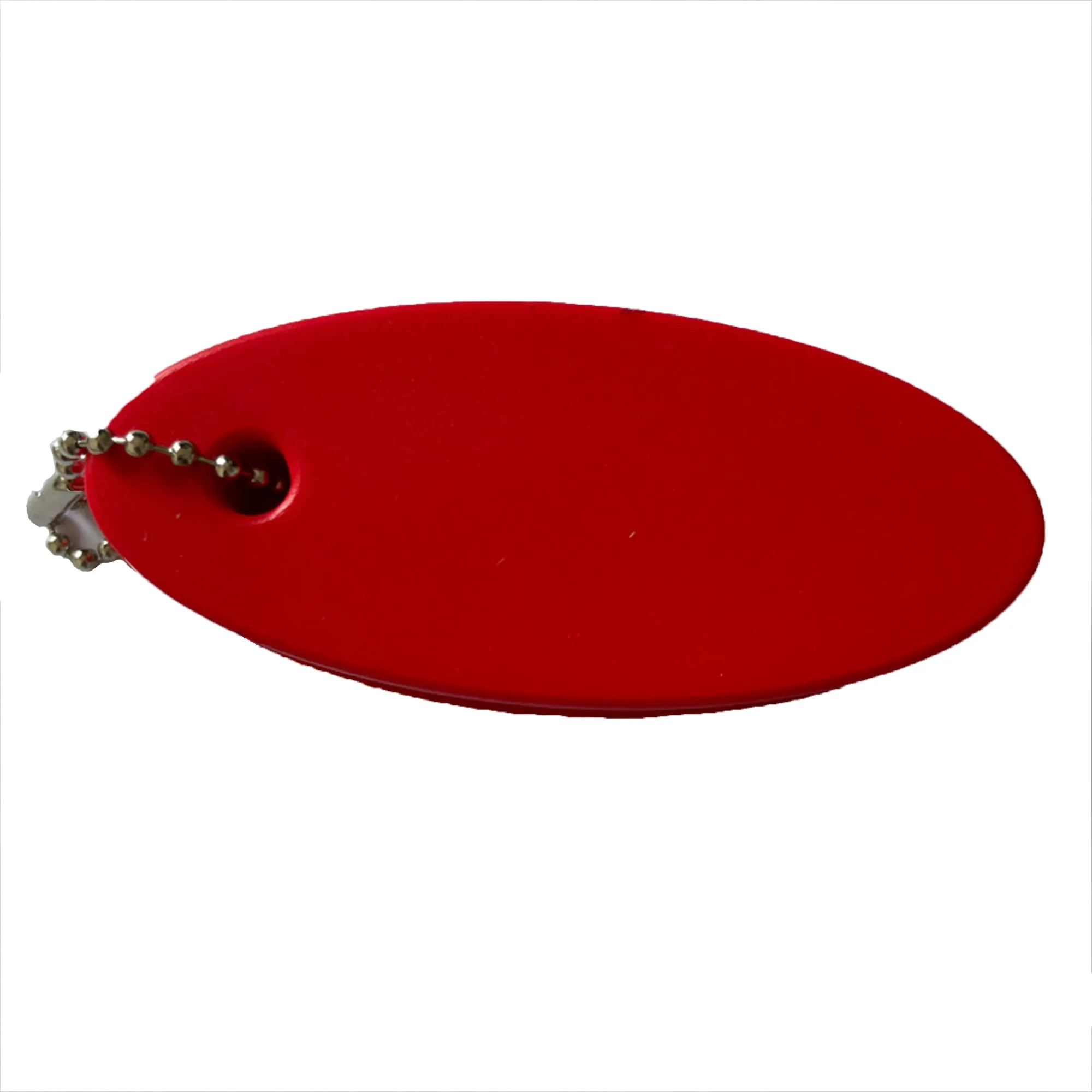 Oval PU Floating Keychain 4