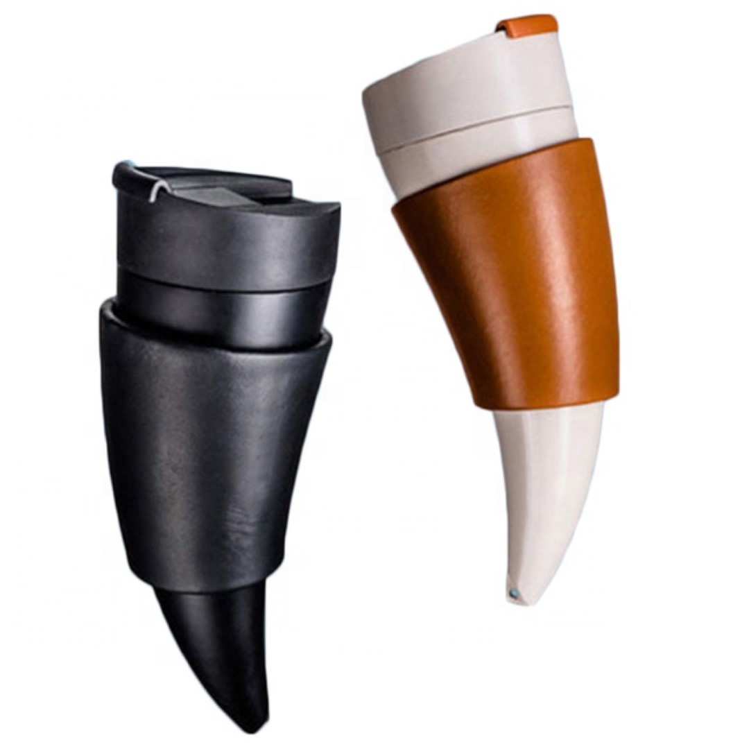 Croissants Cup Goat Horn Coffee Mug Stainless Steel Liner Va 2