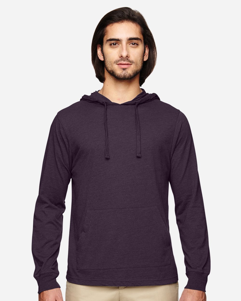 Unisex Eco Jersey Pullover Hooded Long Sleeve T-Shirt - EC1085 2