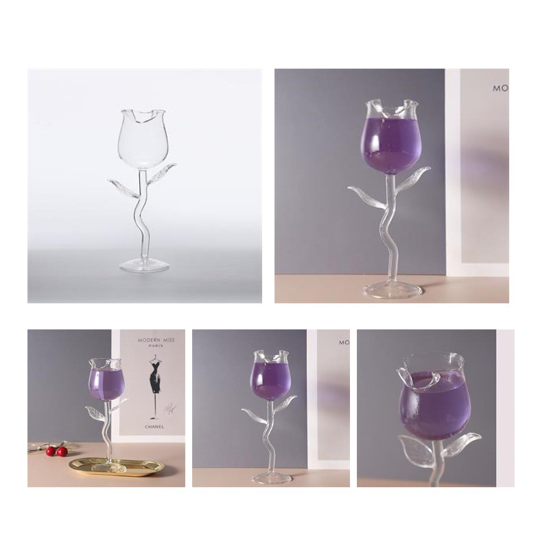 
Rose crystal champagne cup