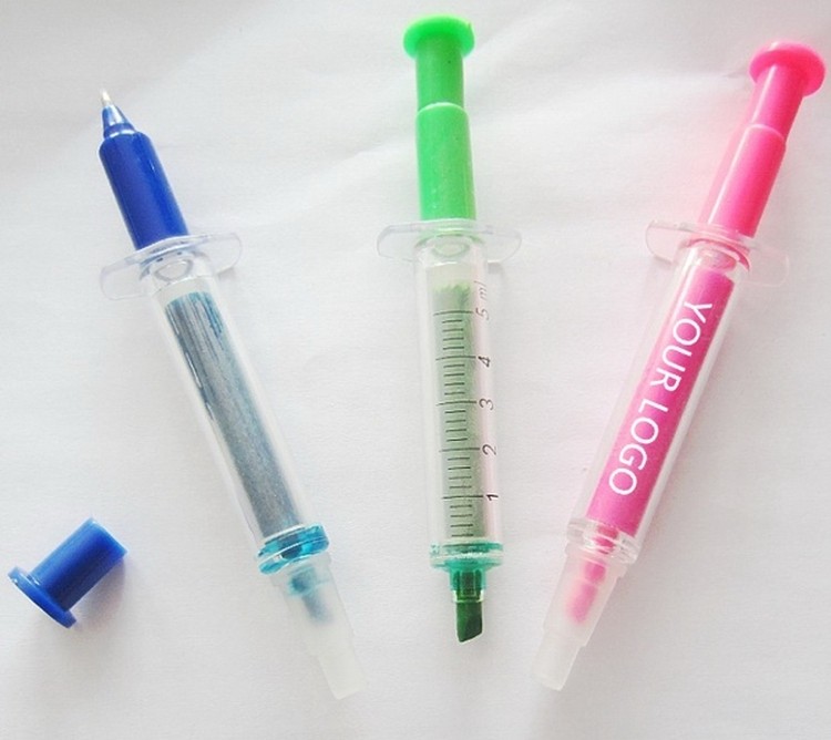 Double Sided Syringe Highlighter Pen 2