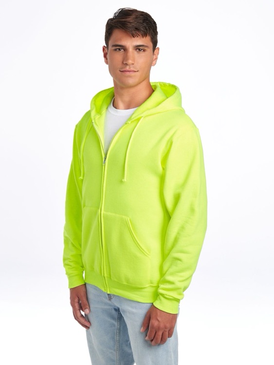 JERZEES NuBlend® Unisex Full-Zip Hooded Sweatshirt, custom hoodie or sweatshirt with logo imprint 3