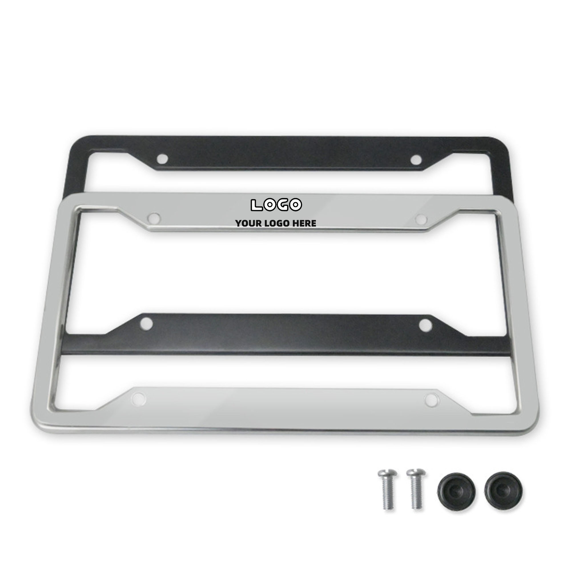 Customizable Aluminum Alloy License Plate Frame 2