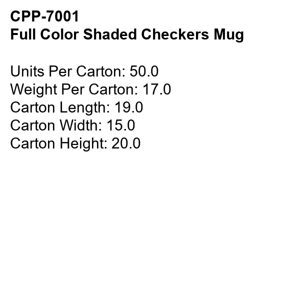 Full Color Shaded Checkers Mug 6