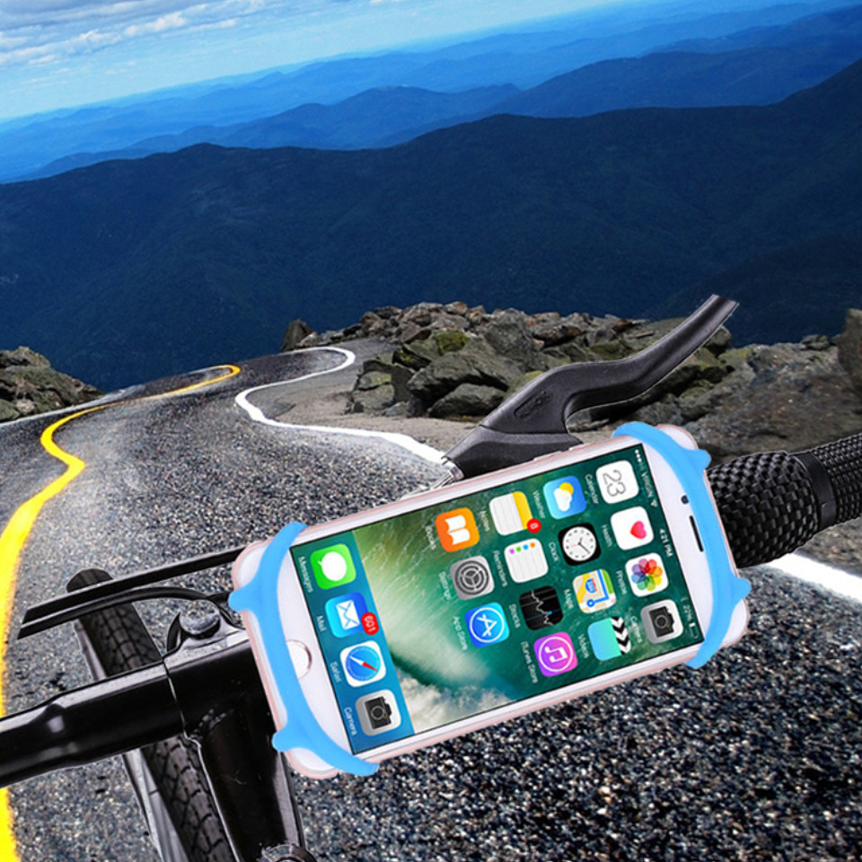 Silicone outdoor bike mount mobile phone holder 7