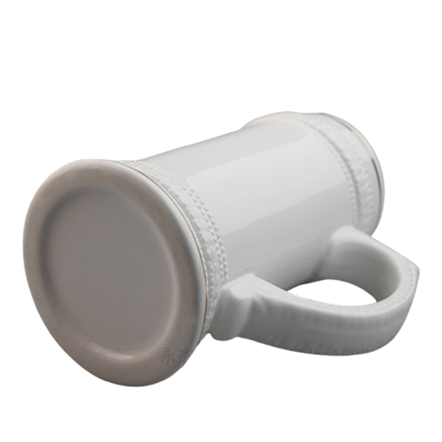 22oz Ceramic Beer Mug W/ Handle 6