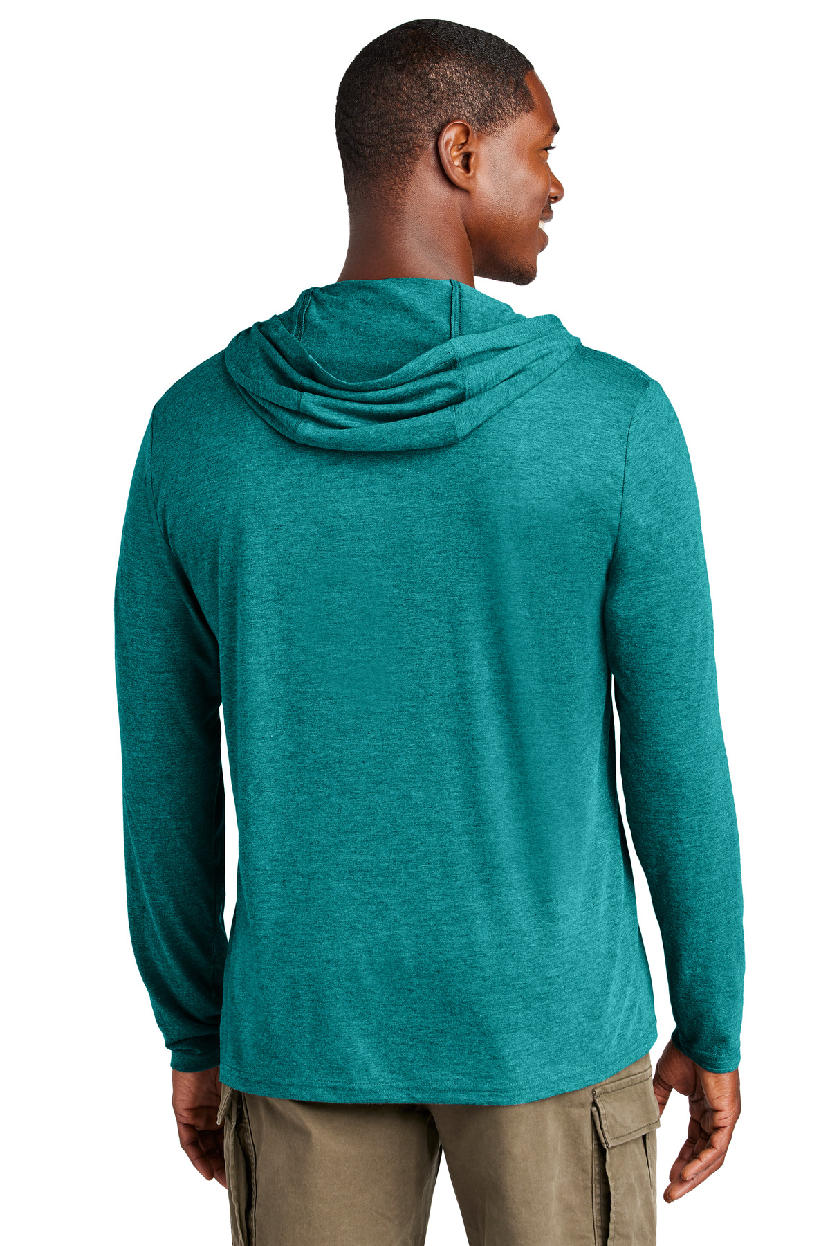 District Perfect Tri Long Sleeve Hoodie. DM139, custom hoodie or sweatshirt with logo imprint 14