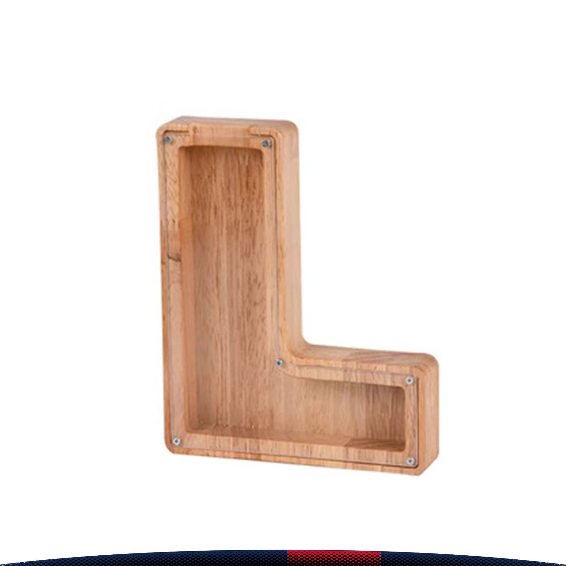 Wooden Letter Money Jar 6