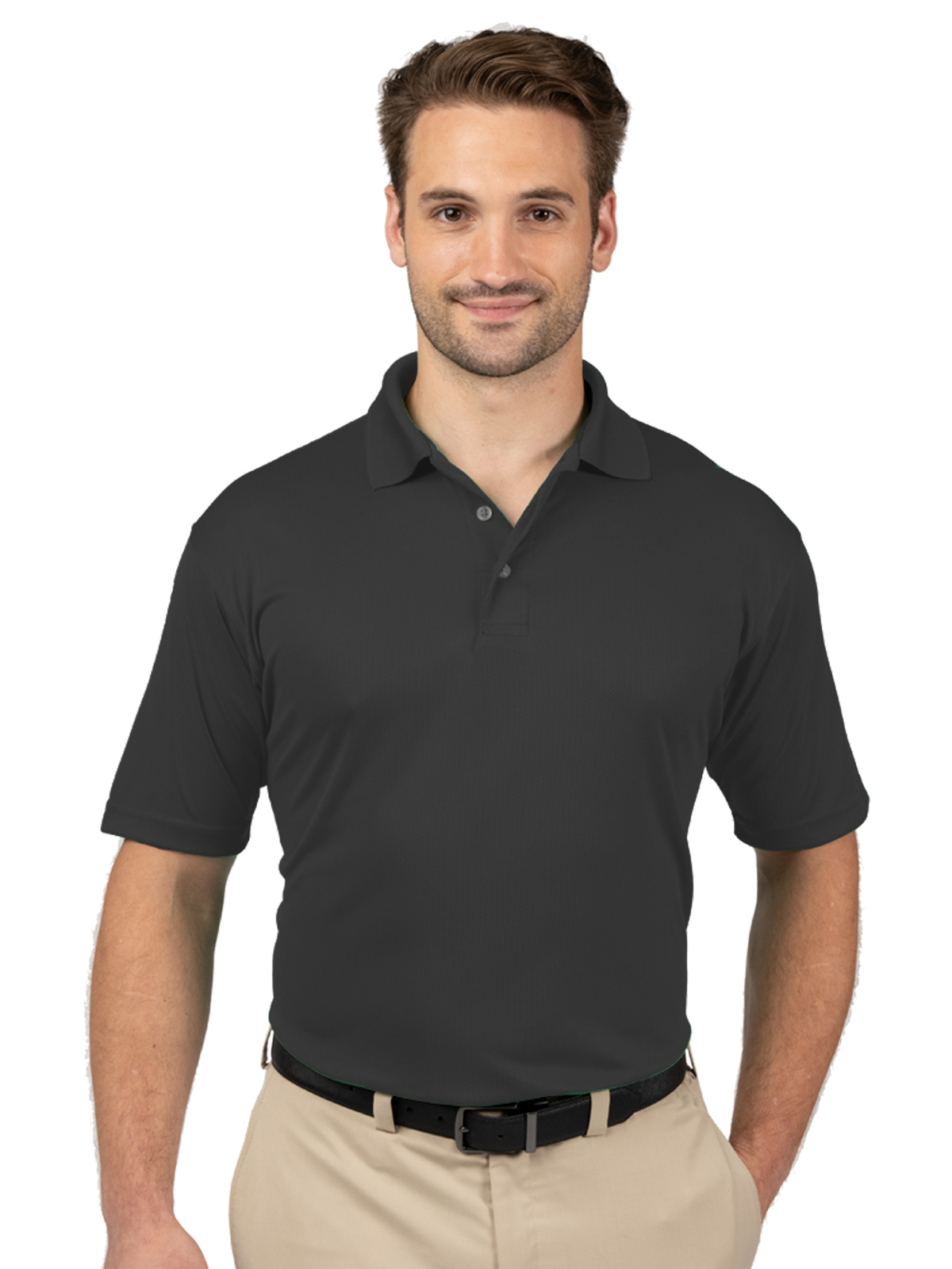 Blue Generation - Men's Pocketless Wicking Short Sleeve Polo 34
