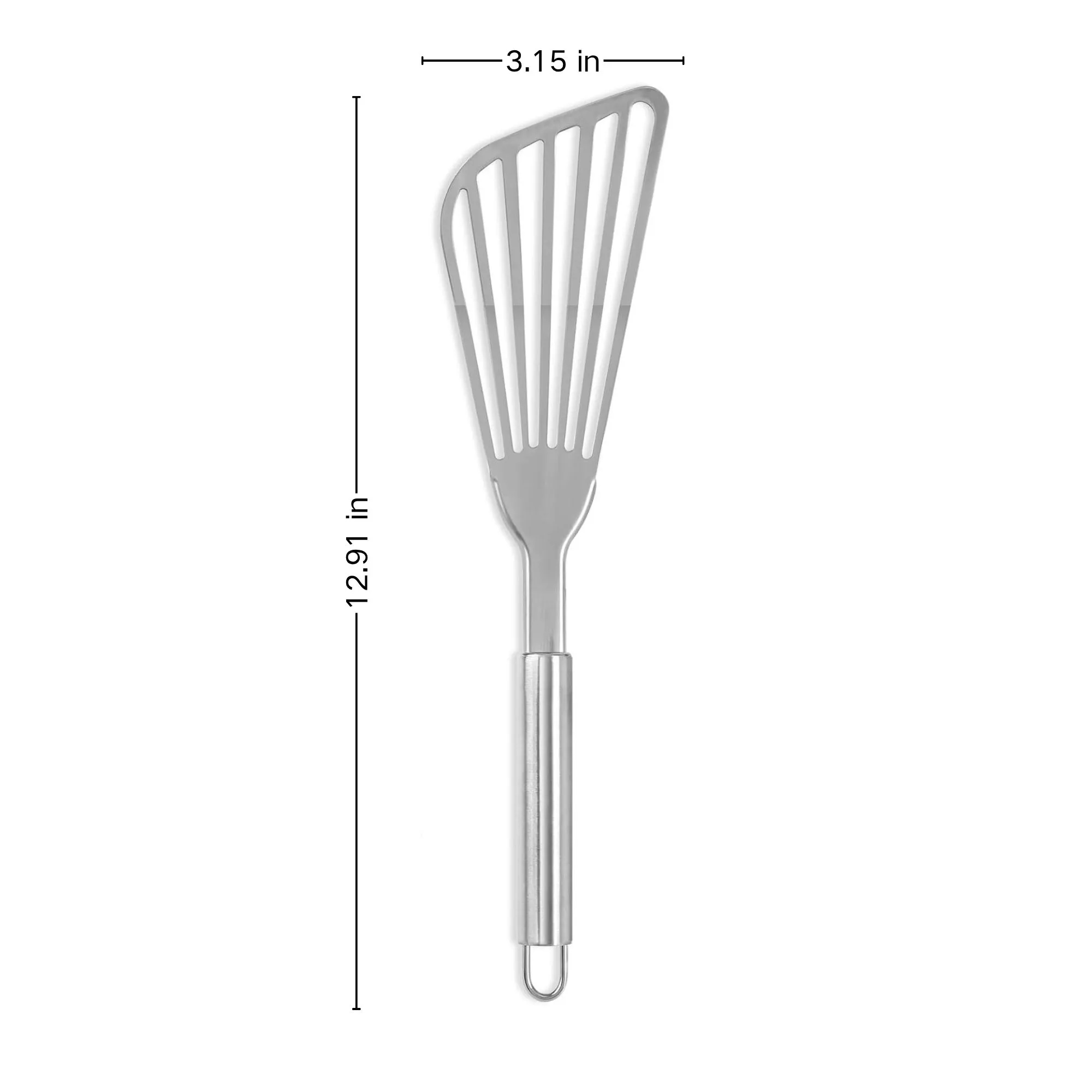 Stainless Steel Multifunctional Slanted Slotted Spatula 5
