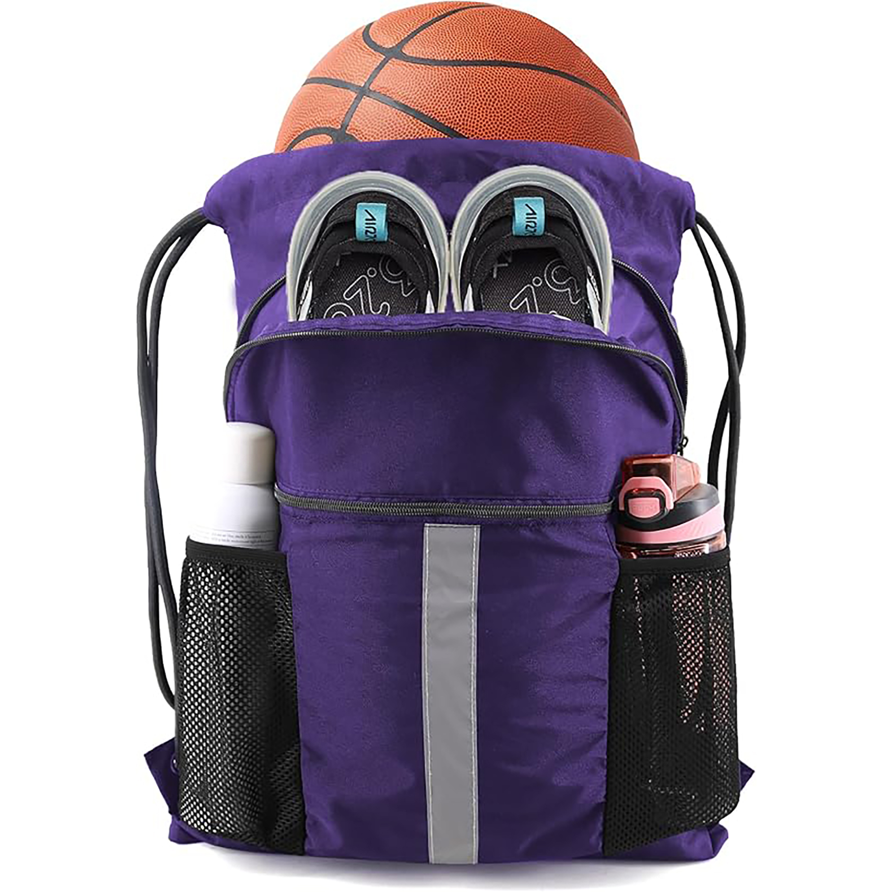 Drawstring Backpack with Shoe Compartment 3
